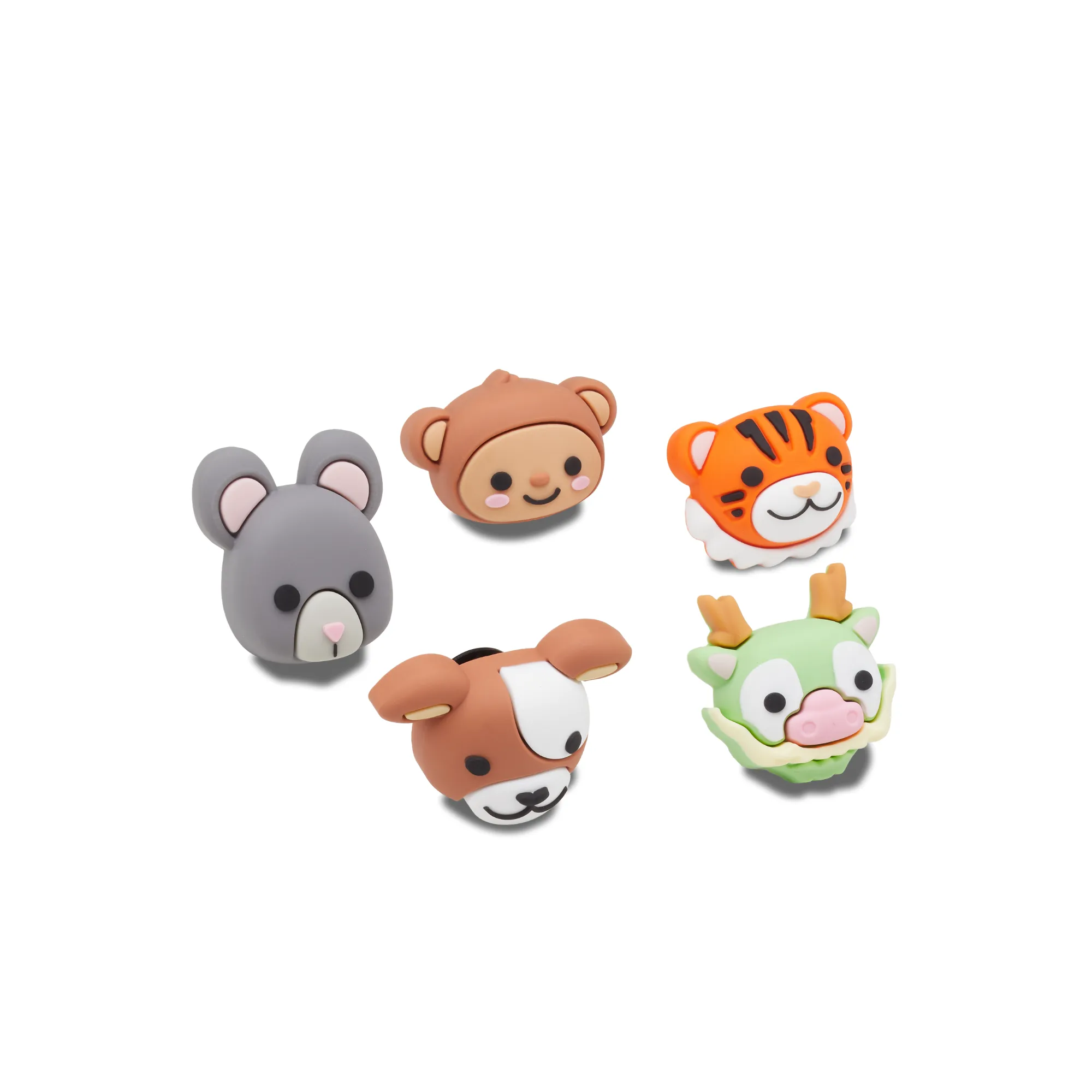 JIBBITZ™ 3D ANIMAL MIX FACE 5 PACK Crocs
