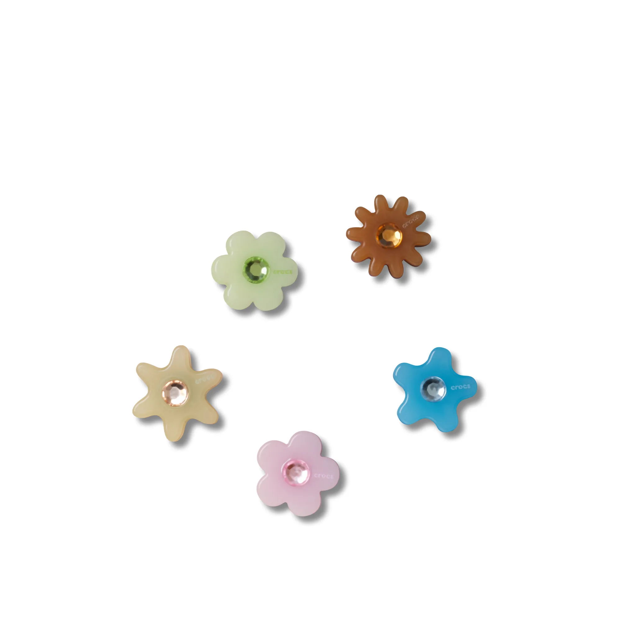 JIBBITZ™ ACRYLIC ENLIGHTEN FLOWER 5 PACK Crocs