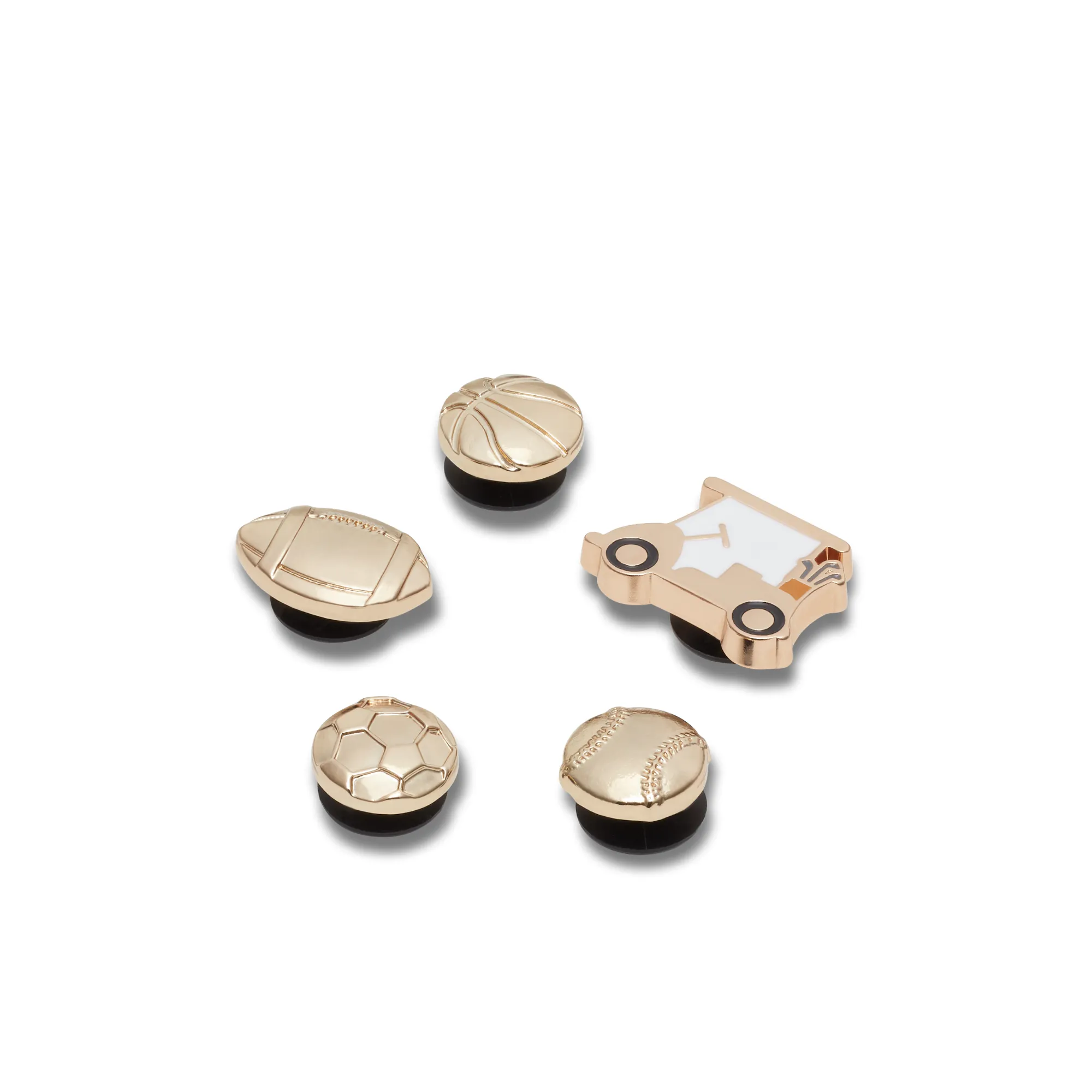 JIBBITZ™ ALL GOLD SPORTS 5 PACK Crocs