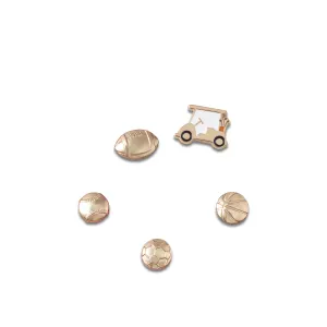 JIBBITZ™ ALL GOLD SPORTS 5 PACK Crocs