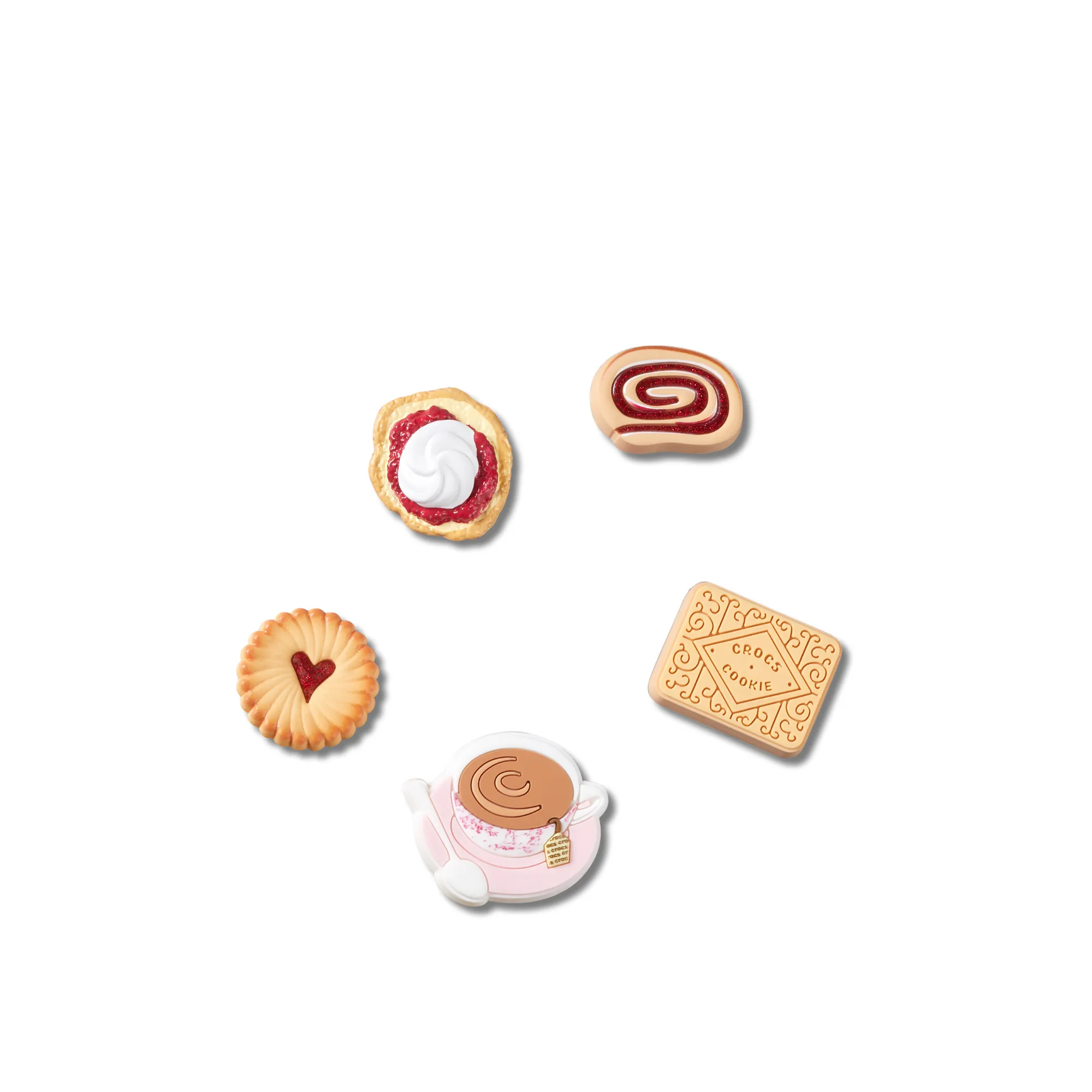 JIBBITZ™ ENGLISH TEA AND TREATS 5 PACK Crocs
