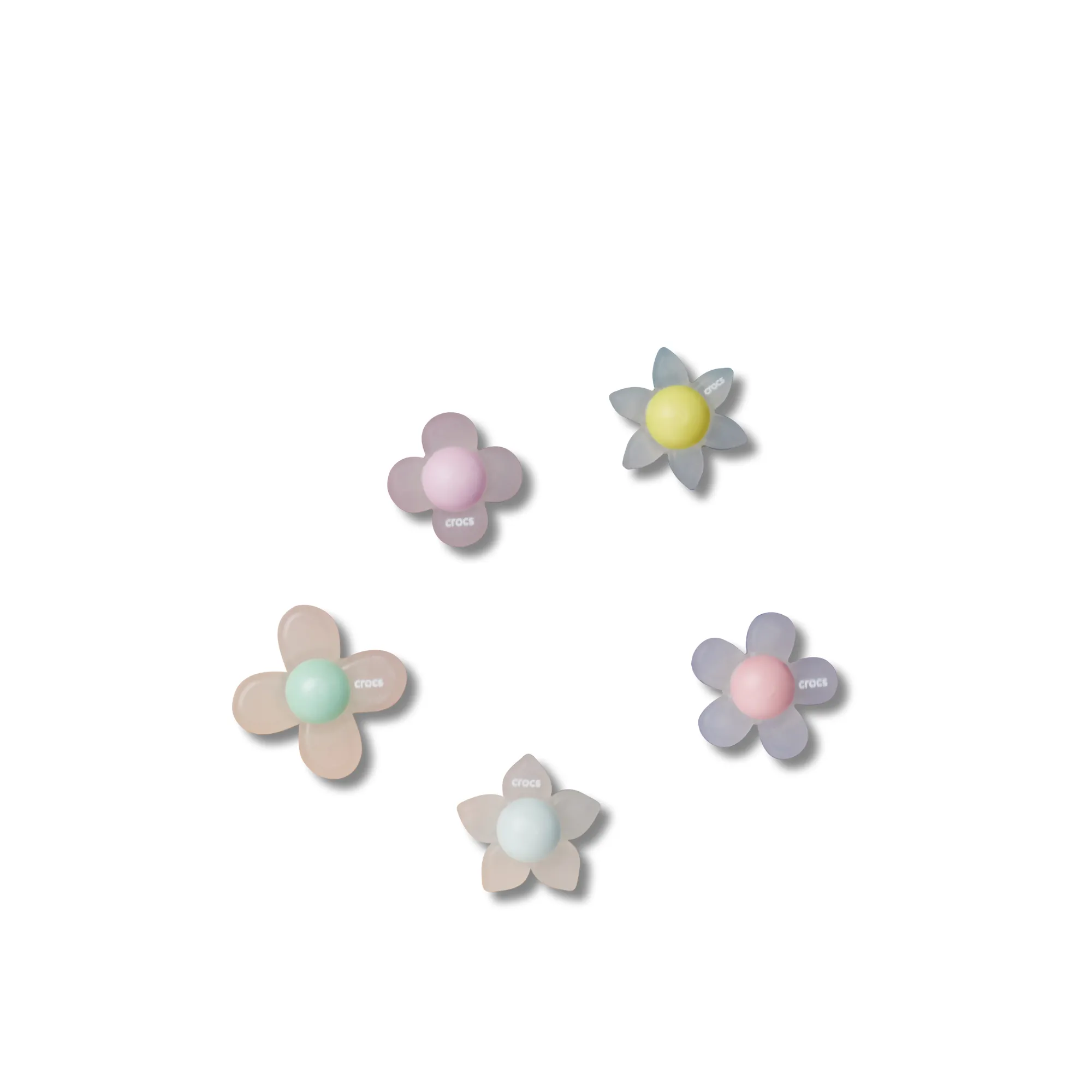 JIBBITZ™ IRIDESCENT FLOWERS COLORFUL CENTER 5 PACK Crocs