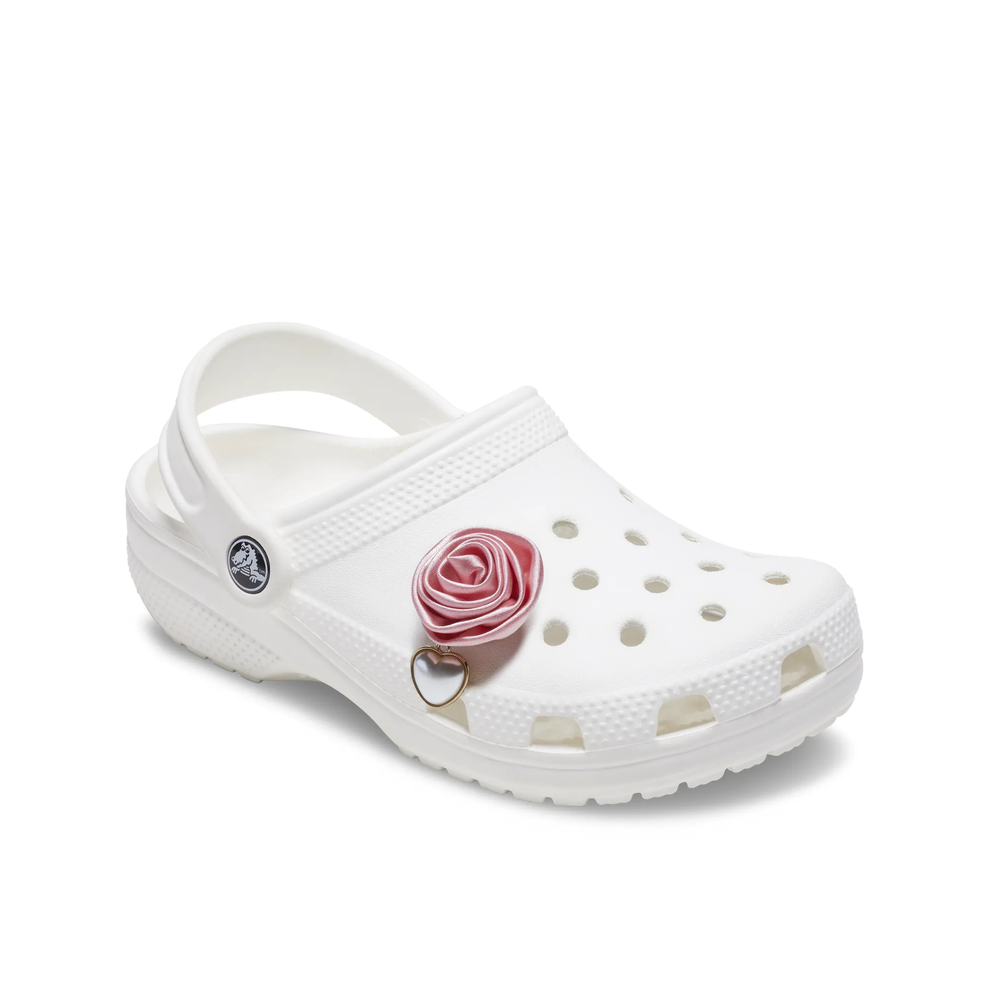 JIBBITZ™ PINK ROSE WITH PEARL DROP Crocs