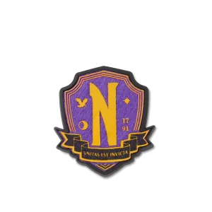 JIBBITZ™  WEDNESDAY NEVERMORE BADGE Crocs