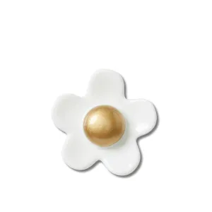 JIBBITZ™  WHITE DAISY WITH GOLD CENTER Crocs