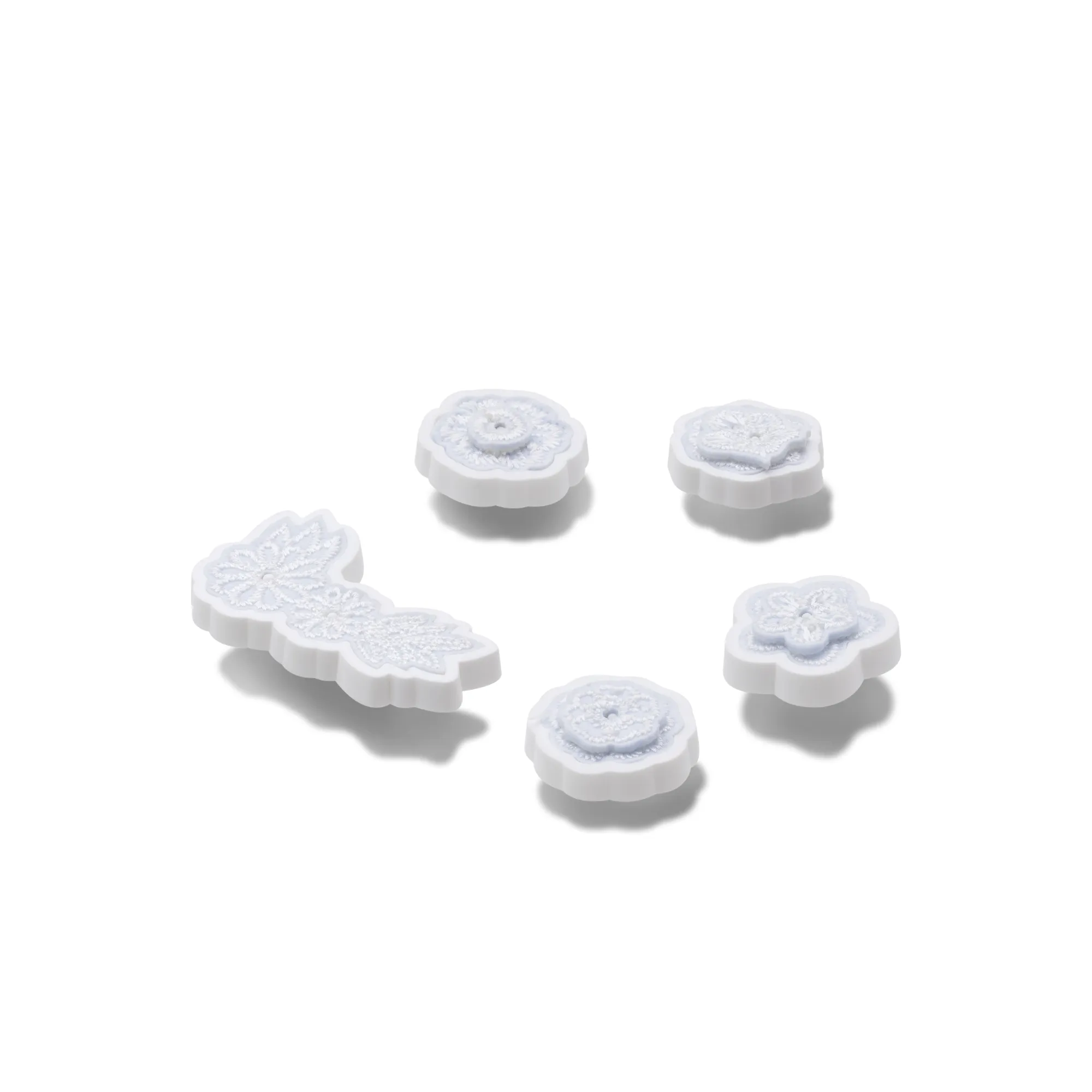 JIBBITZ™ WHITE ELEGANT FLORAL 5 PACK Crocs
