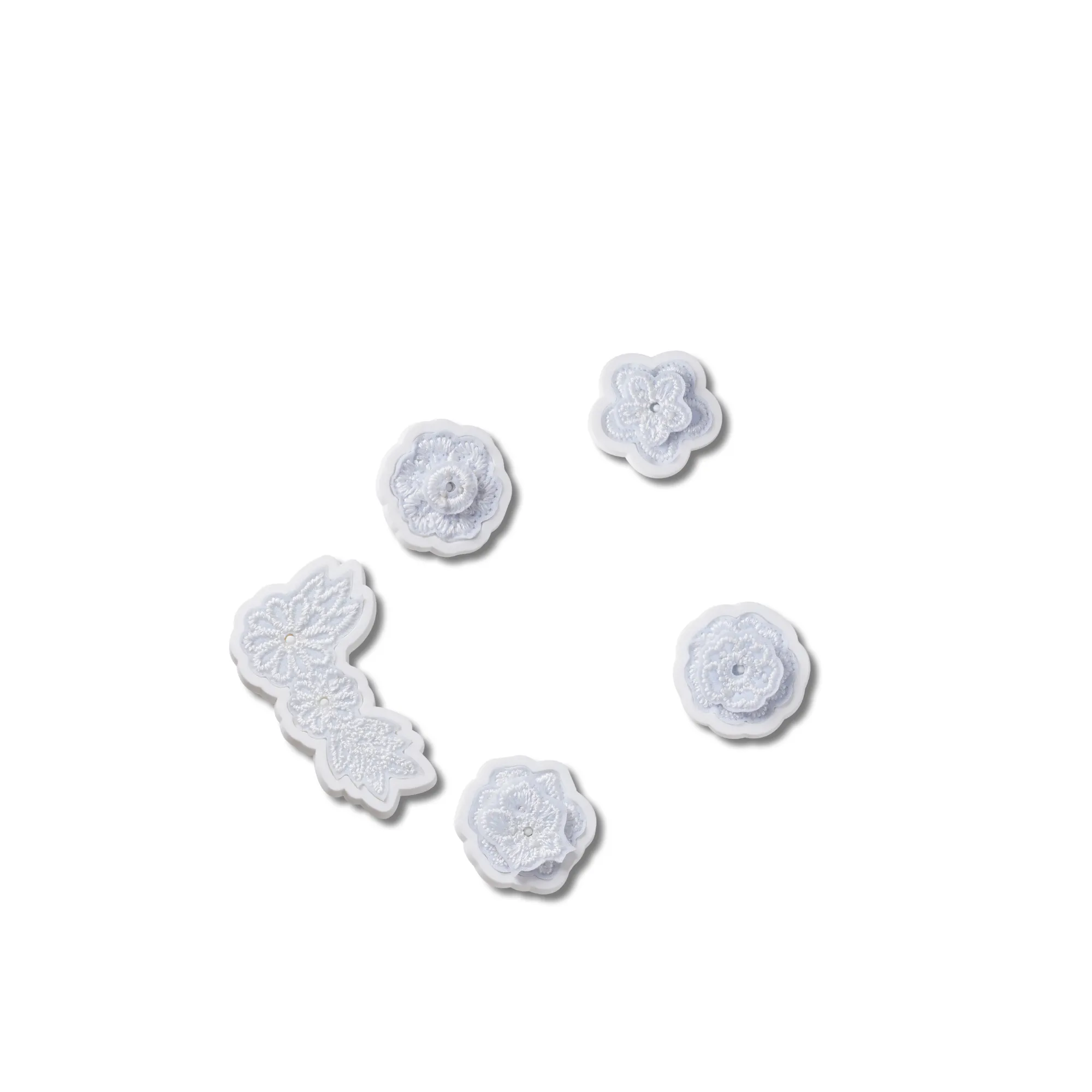 JIBBITZ™ WHITE ELEGANT FLORAL 5 PACK Crocs