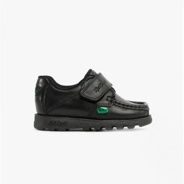Kickers FRAGMA STRAP INFANT Moccasin Derby Shoes Black