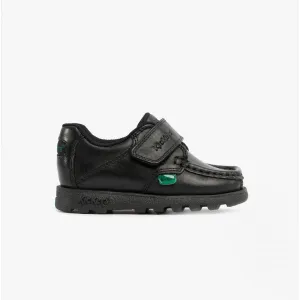 Kickers FRAGMA STRAP INFANT Moccasin Derby Shoes Black