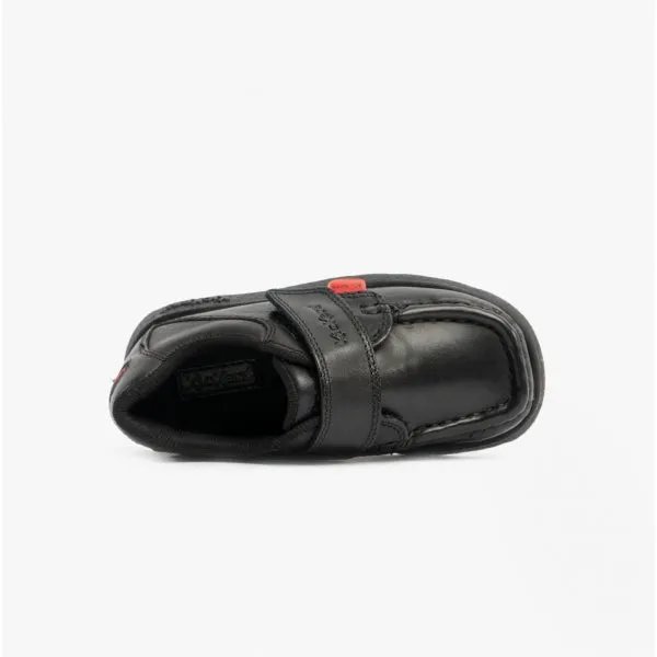 Kickers FRAGMA STRAP INFANT Moccasin Derby Shoes Black