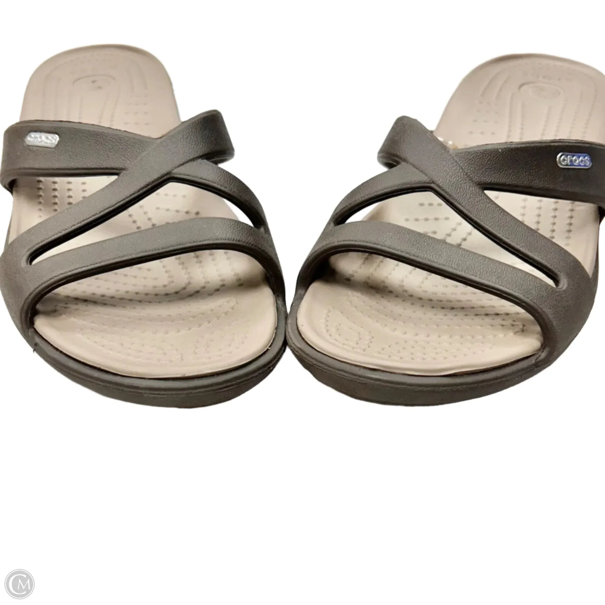 Sandals Sport By Crocs In Brown, Size: 10
