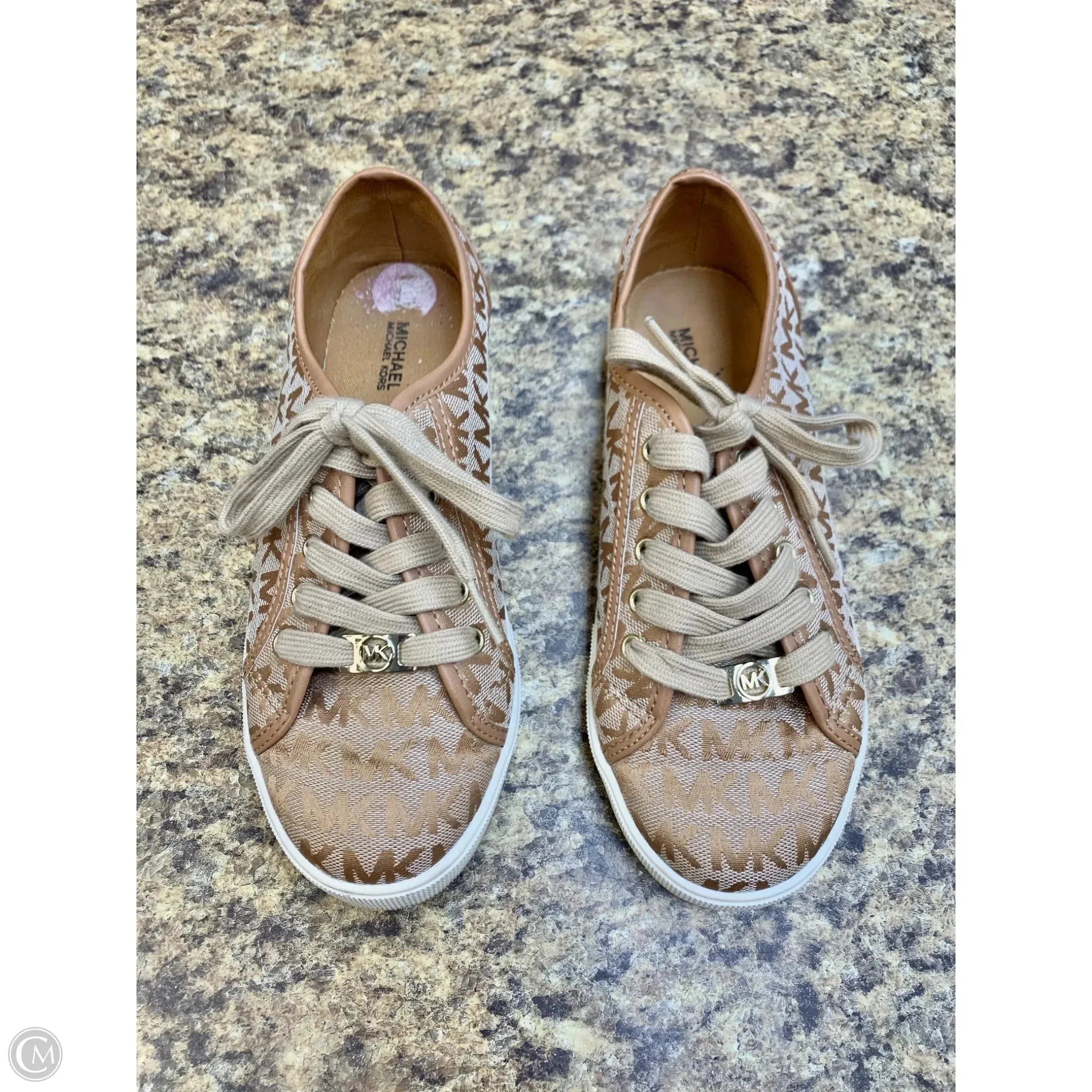 Shoes Athletic By Michael By Michael Kors In Tan, Size: 5