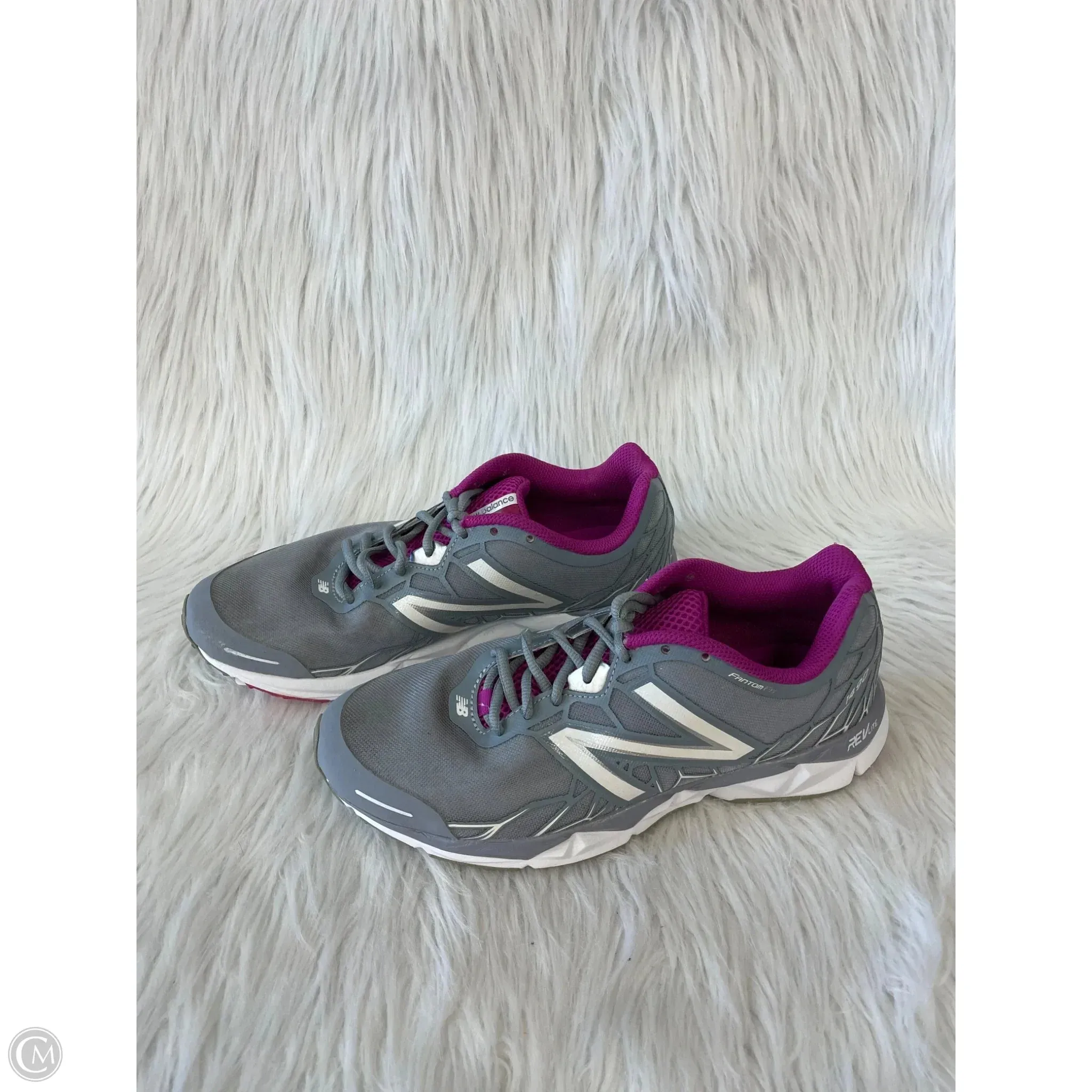 Shoes Athletic By New Balance In Grey & Purple, Size: 9.5