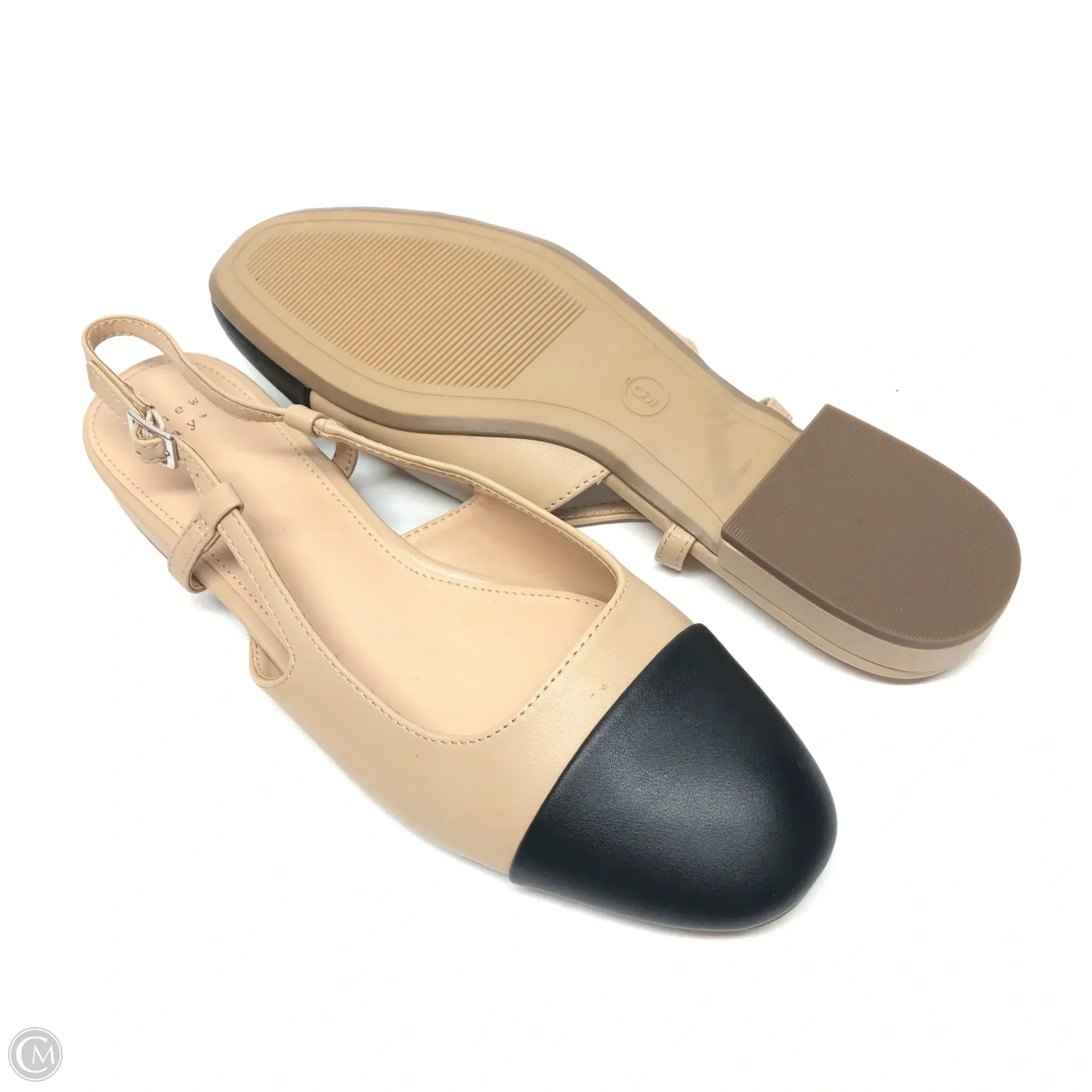 Shoes Flats By A New Day In Black & Cream, Size: 9