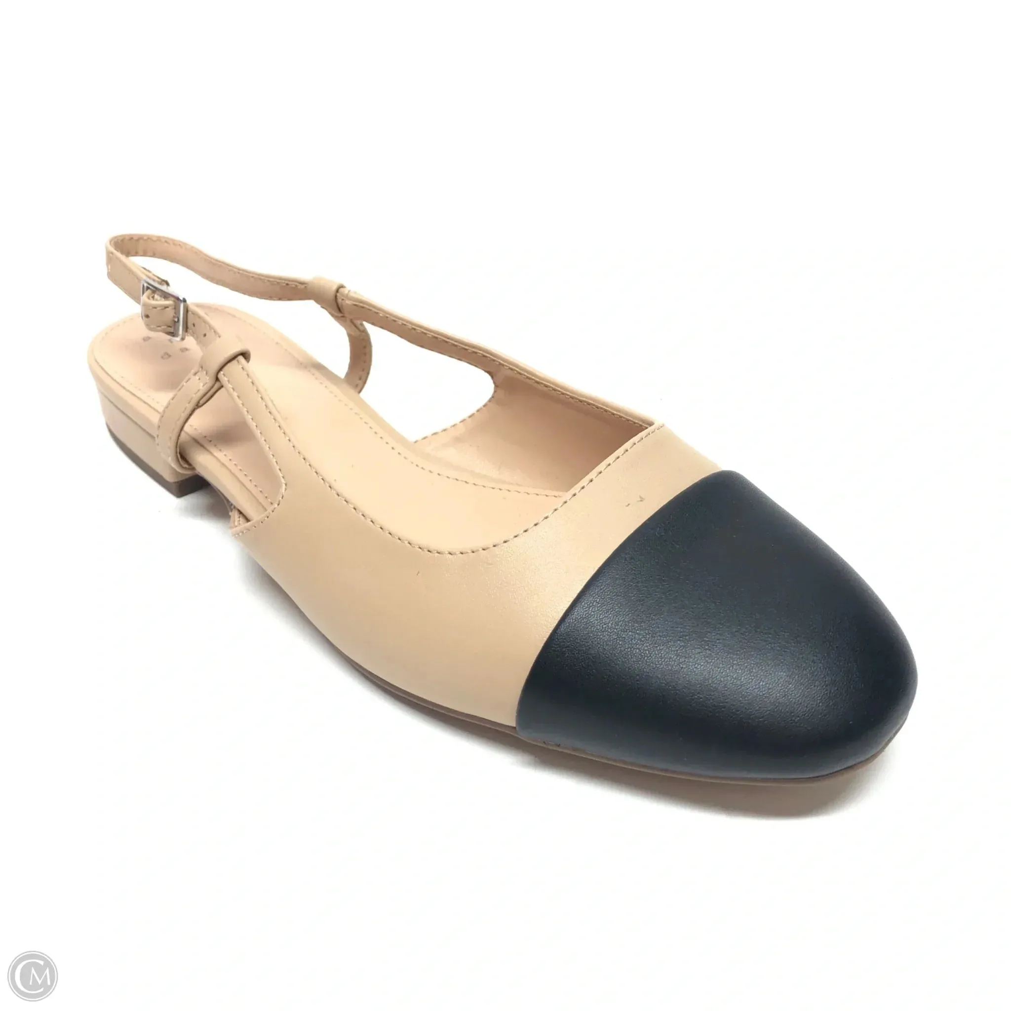 Shoes Flats By A New Day In Black & Cream, Size: 9