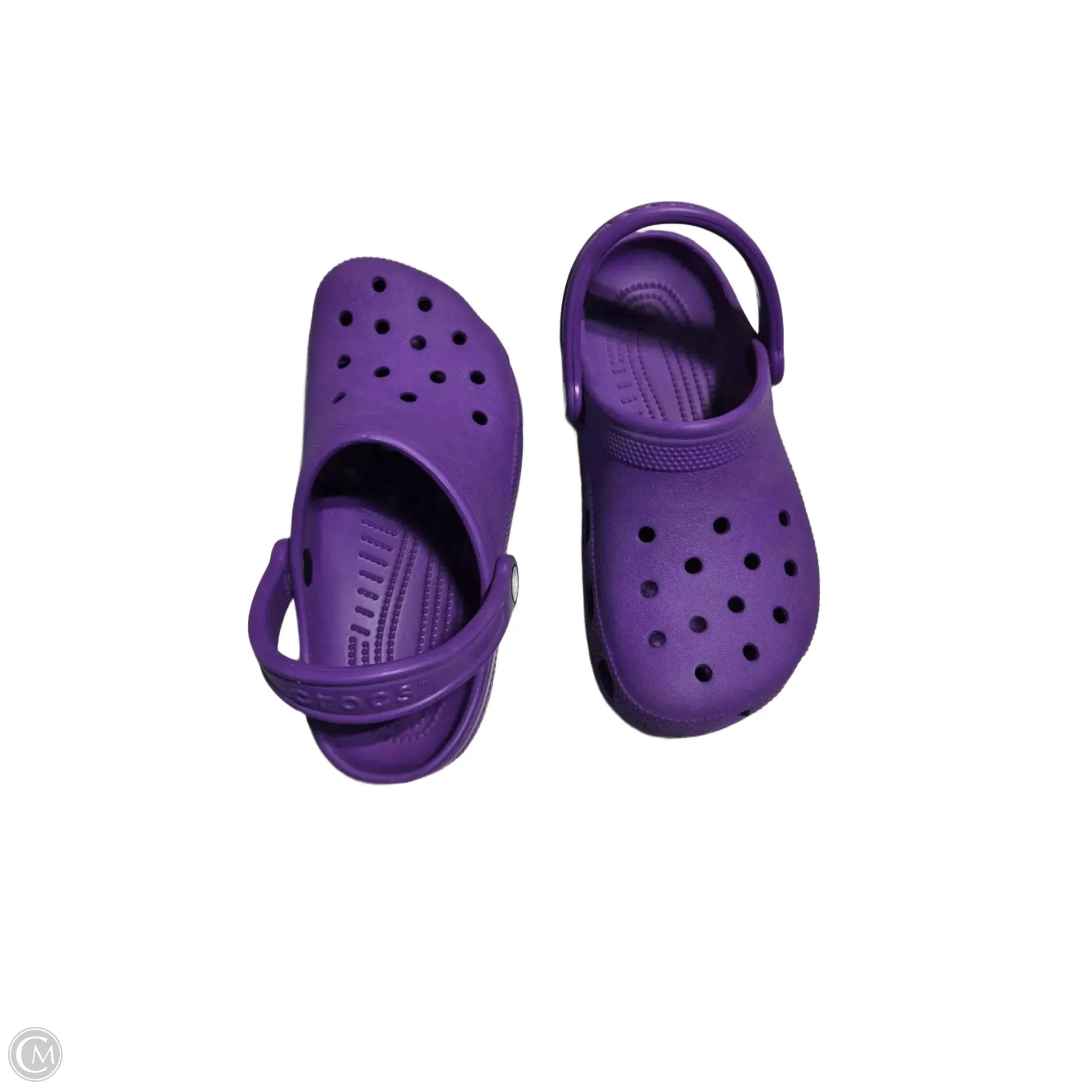 Shoes Flats By Crocs In Purple, Size: 6