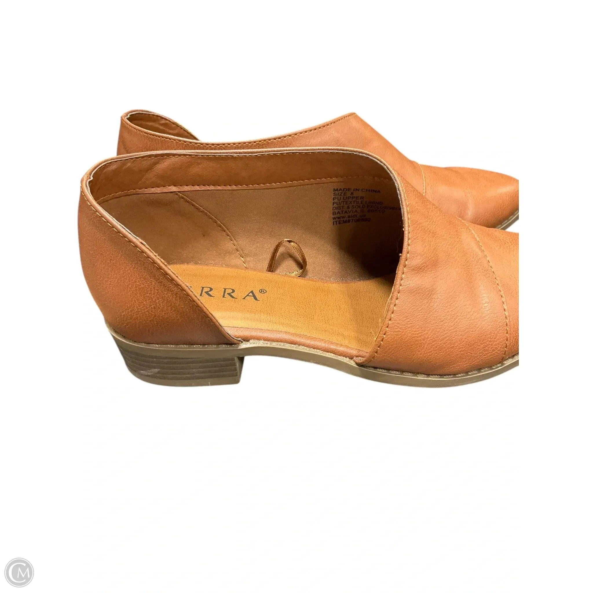 Shoes Flats By Serra In Brown, Size: 8