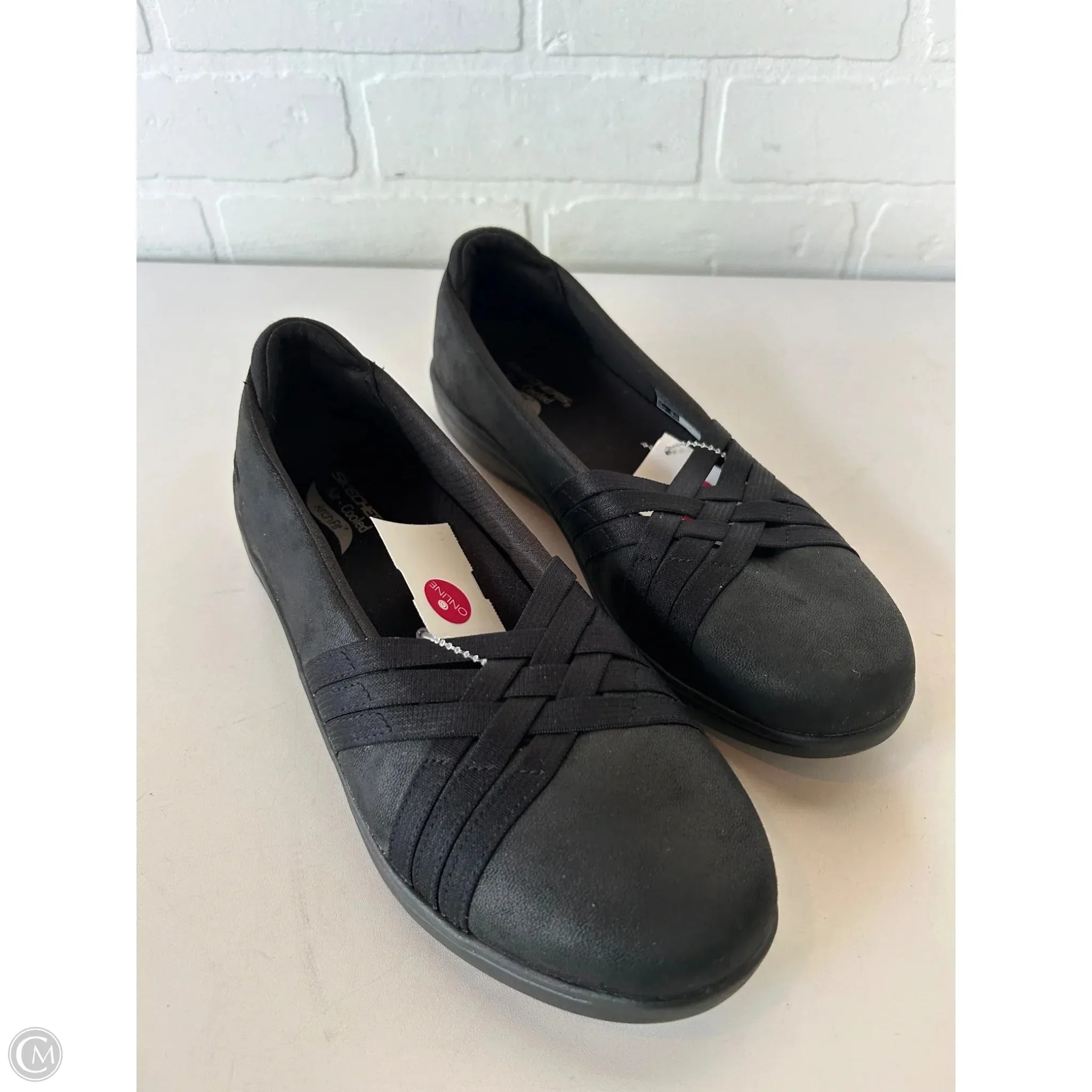 Shoes Flats By Skechers In Black, Size: 8