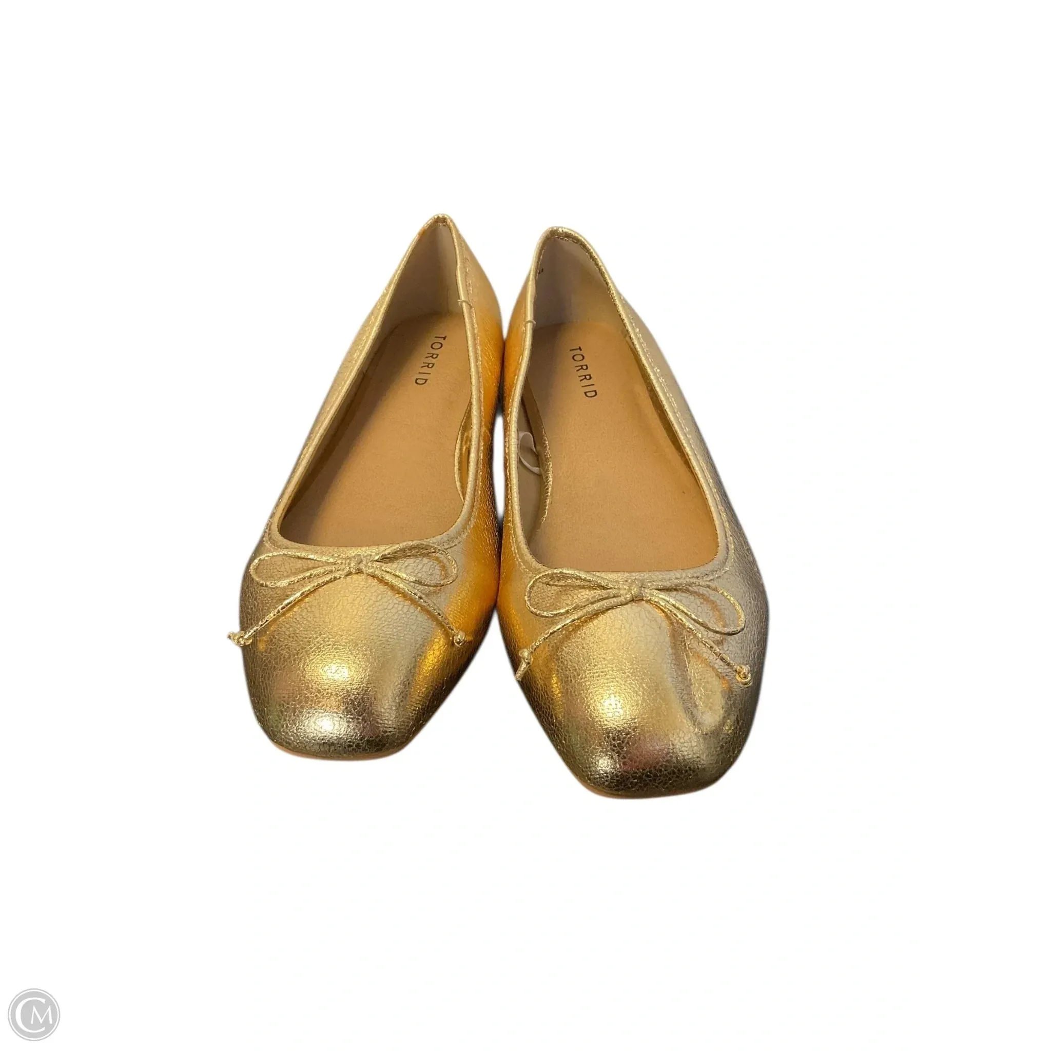 Shoes Flats By Torrid In Gold, Size: 8.5