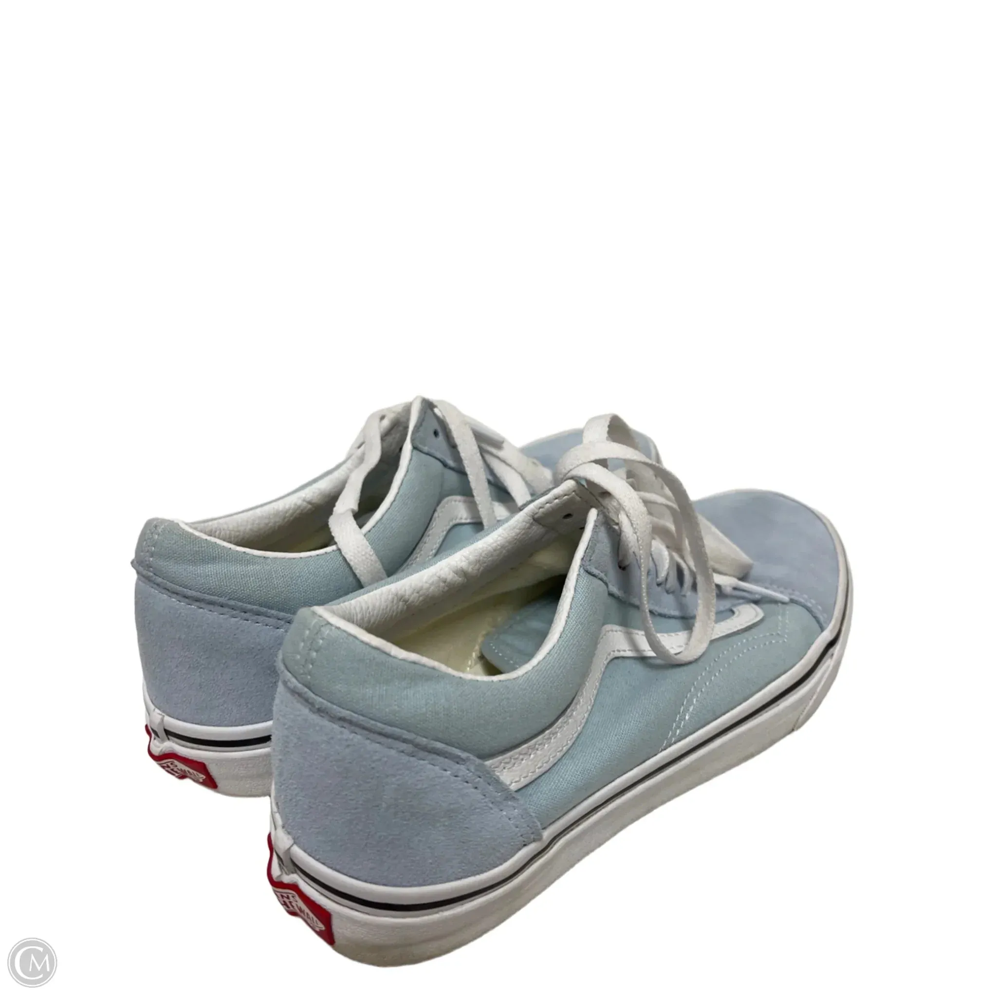 Shoes Flats By Vans In Blue, Size: 7
