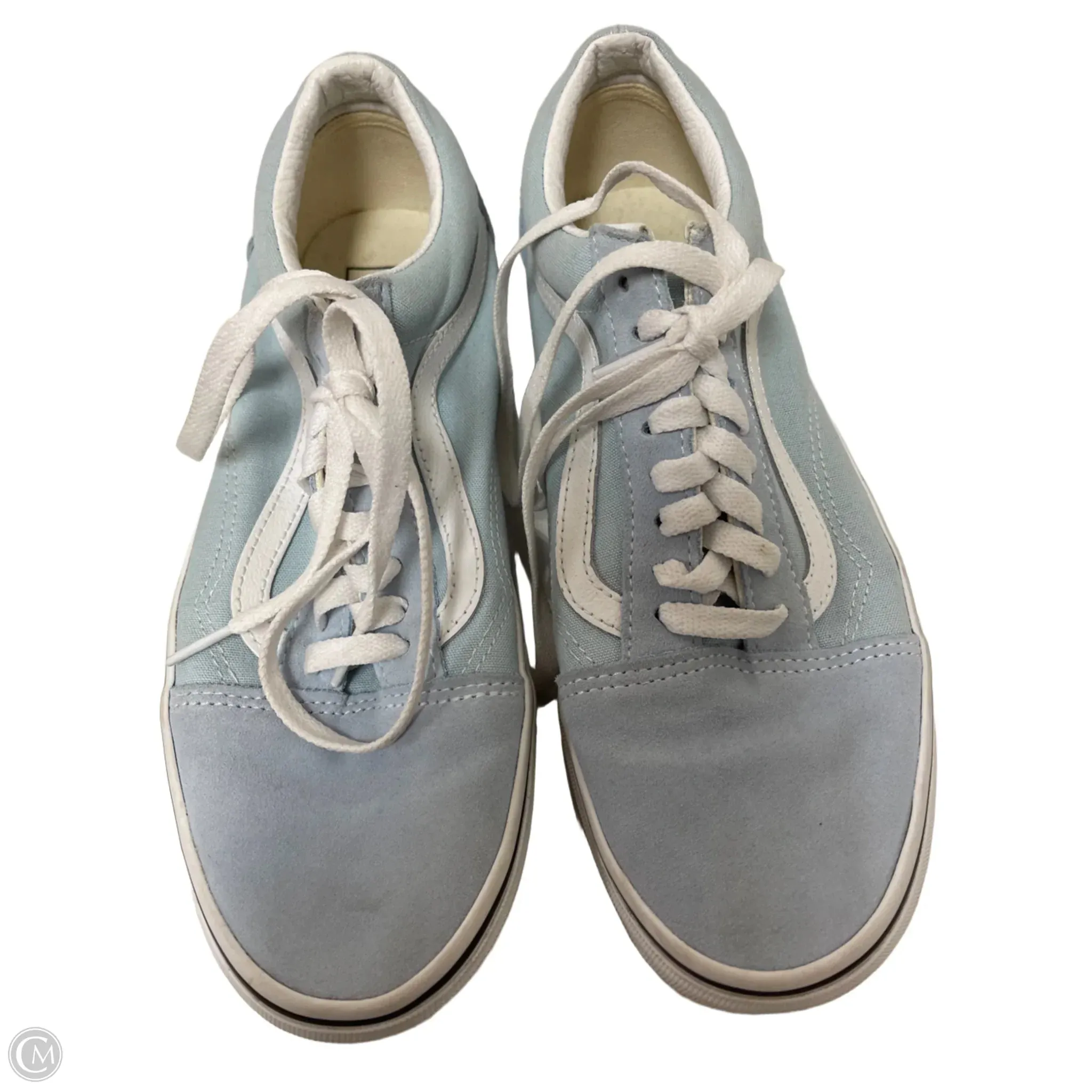 Shoes Flats By Vans In Blue, Size: 7