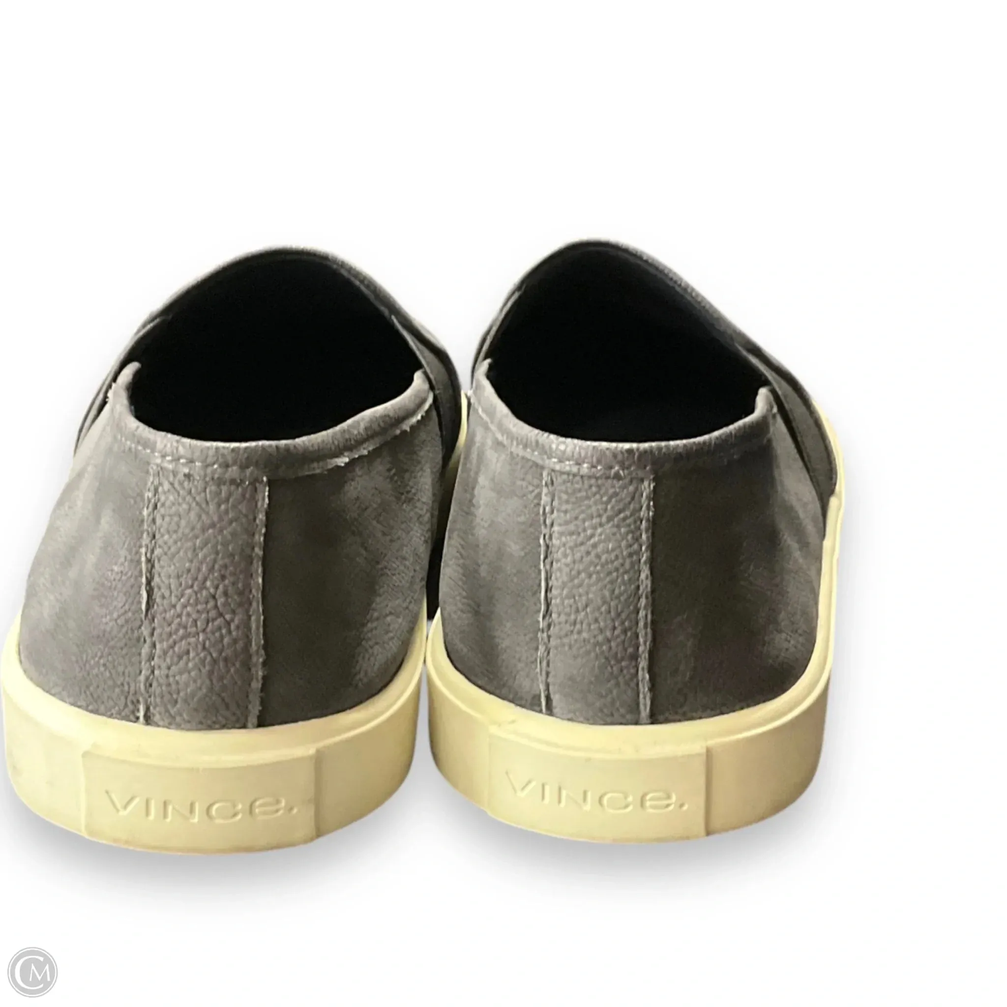 Shoes Flats By Vince In Grey, Size: 7