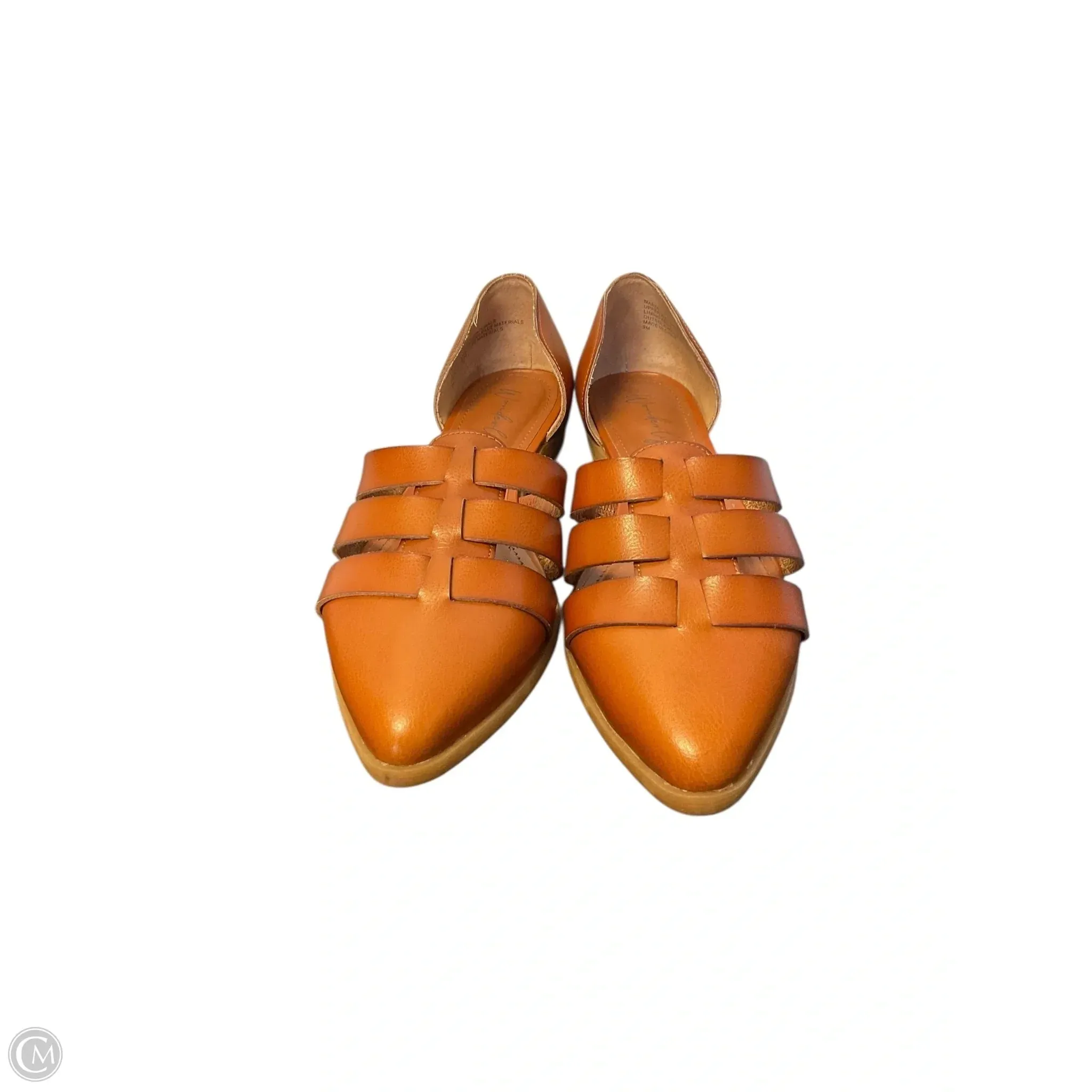 Shoes Flats By Wonderly In Brown, Size: 9