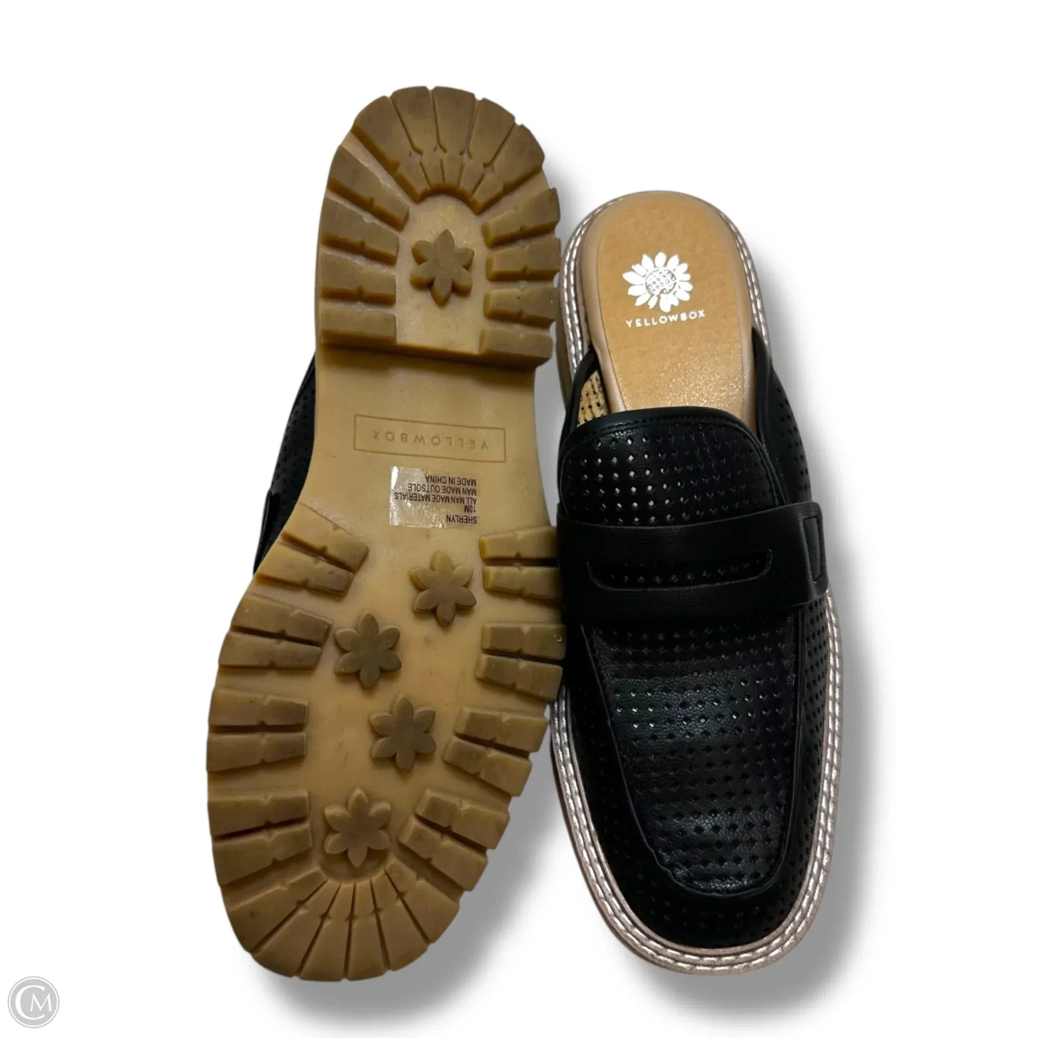 Shoes Flats By Yellow Box In Black, Size: 10