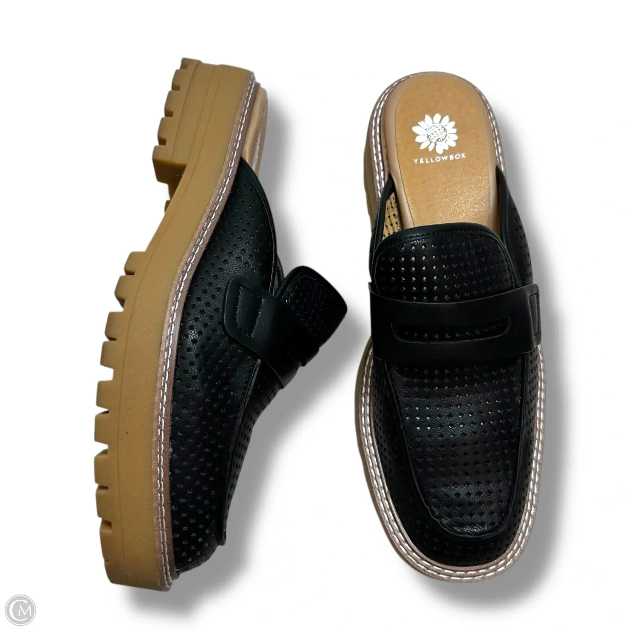 Shoes Flats By Yellow Box In Black, Size: 10