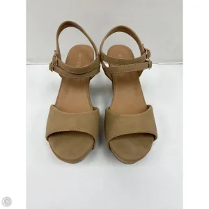 Shoes Heels Block By Bamboo In Tan, Size: 7.5