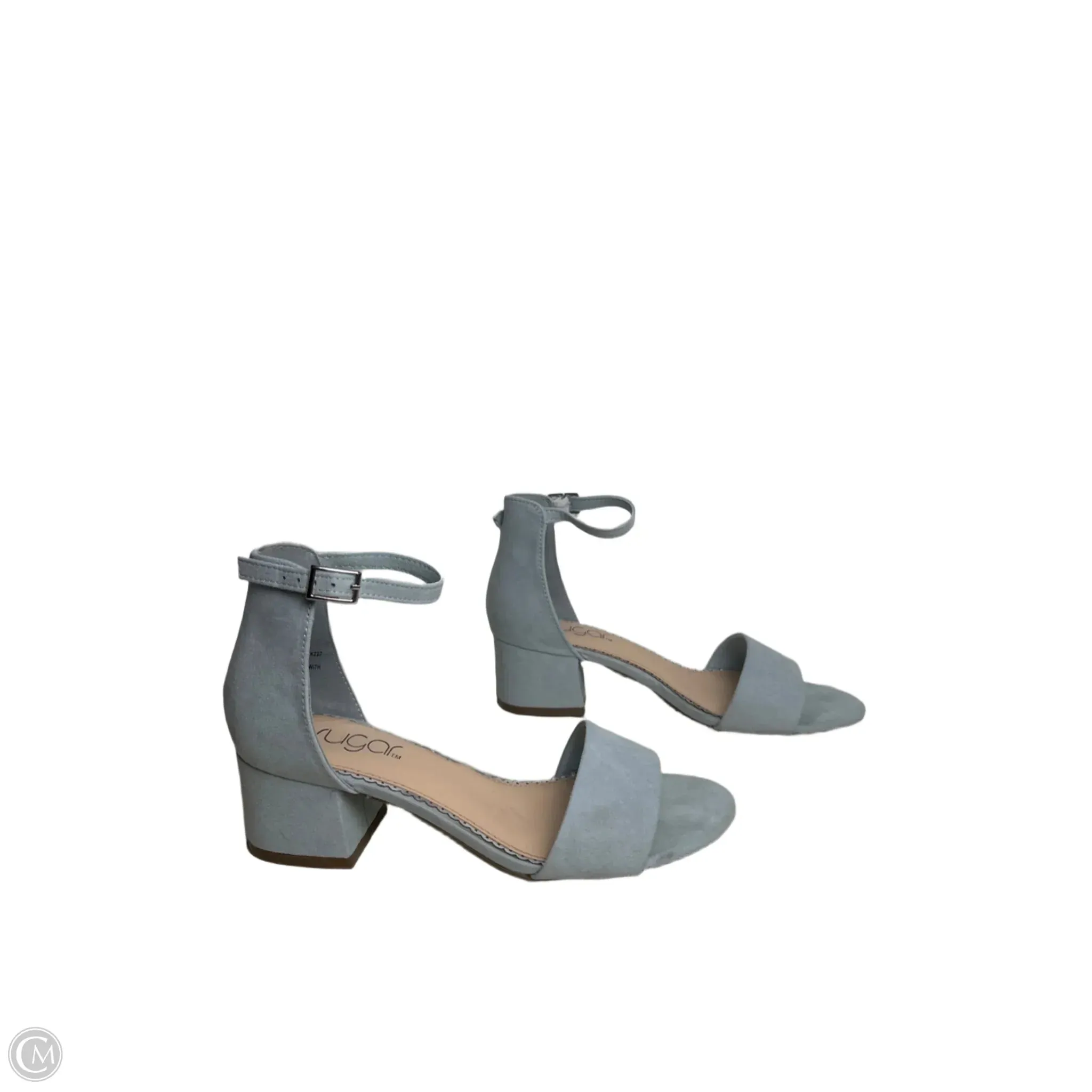 Shoes Heels Block By Sugar In Blue, Size: 6.5