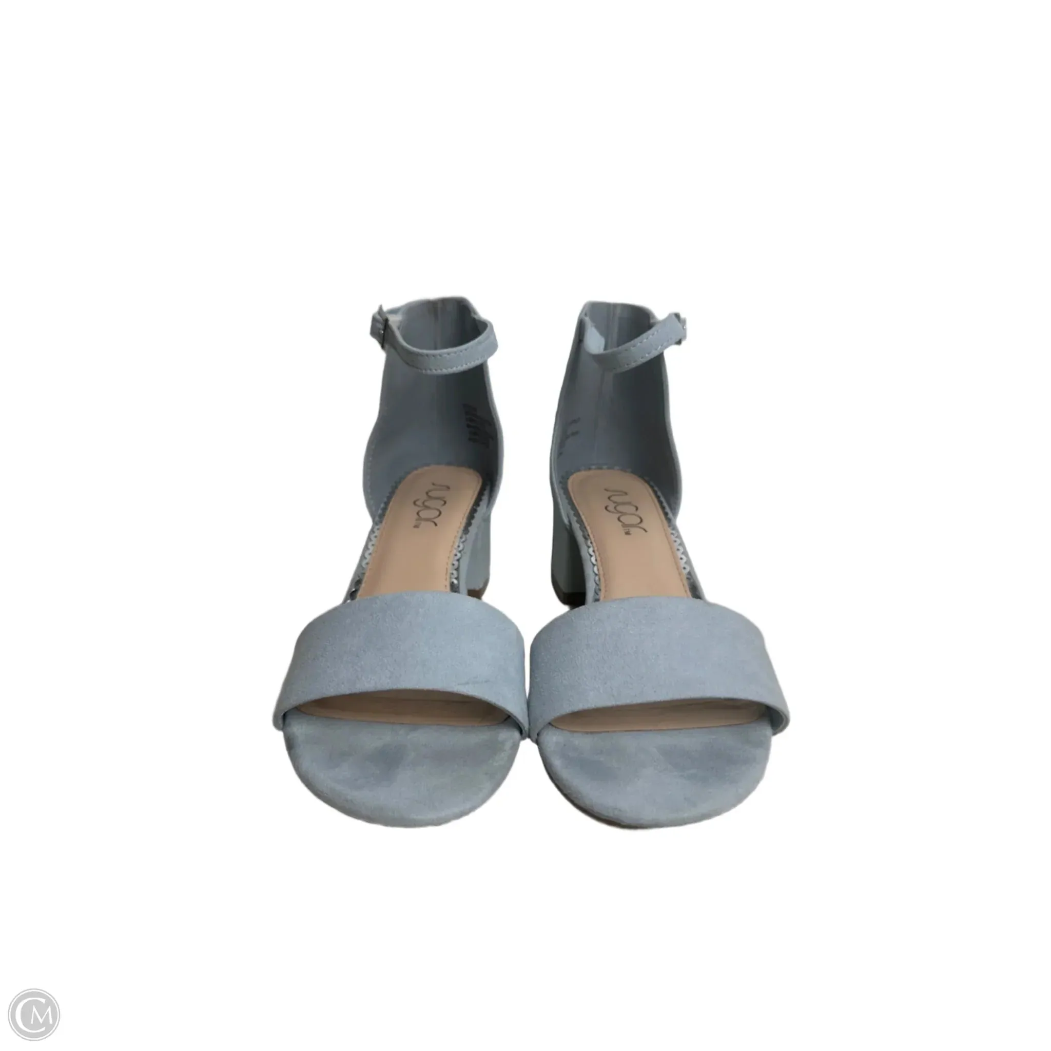 Shoes Heels Block By Sugar In Blue, Size: 6.5