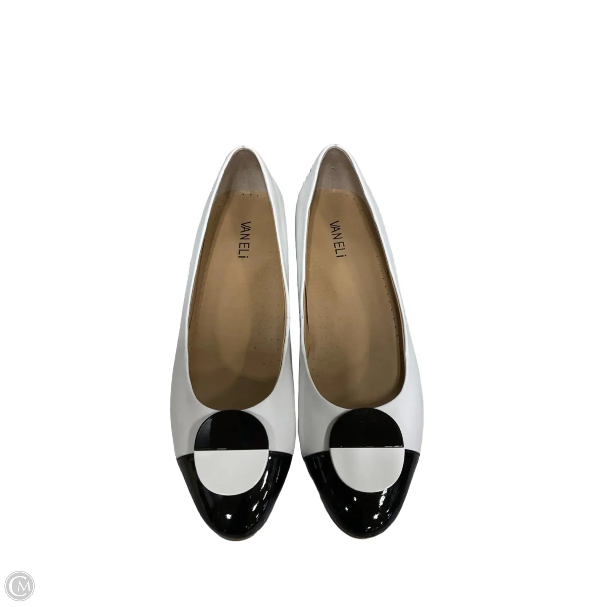 Shoes Heels Block By Vaneli In Black & White, Size: 11