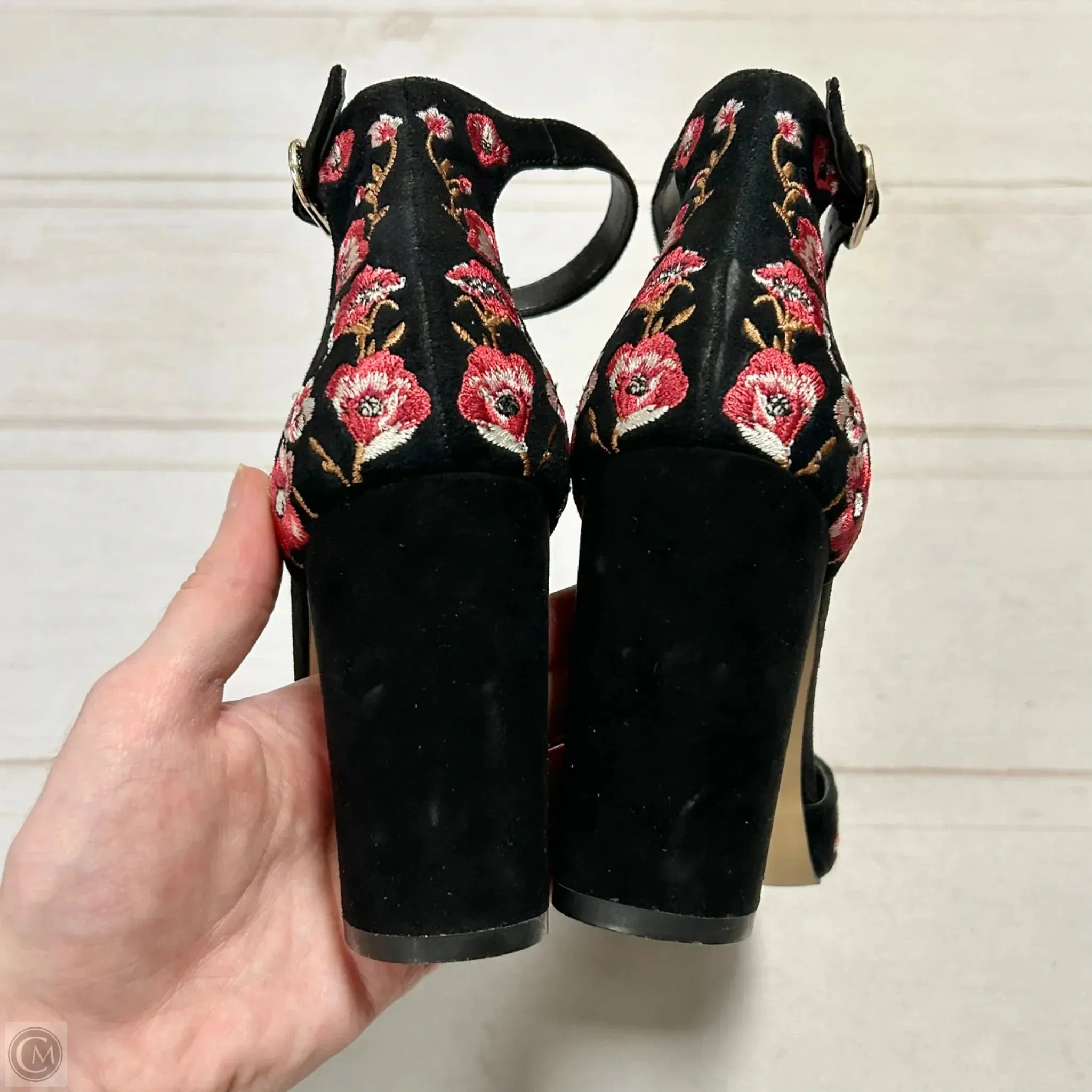 Shoes Heels Block By White House Black Market In Floral Print, Size: 5.5