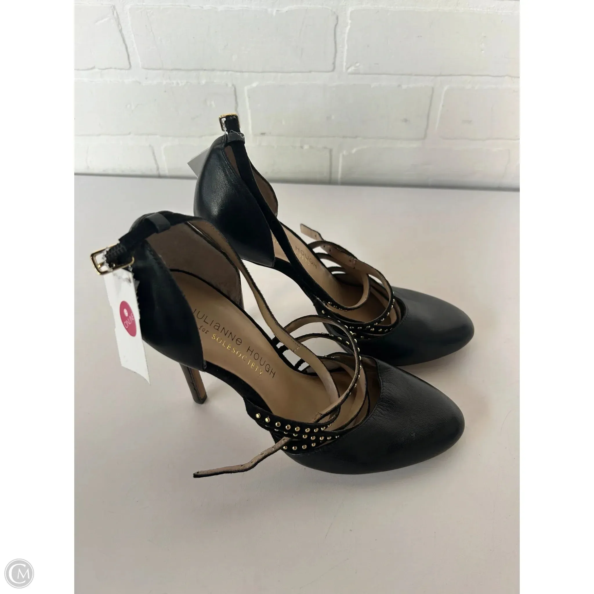 Shoes Heels Stiletto By Sole Society In Black & Gold, Size: 6