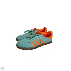 Shoes Sneakers By Adidas In Green & Orange, Size: 10.5