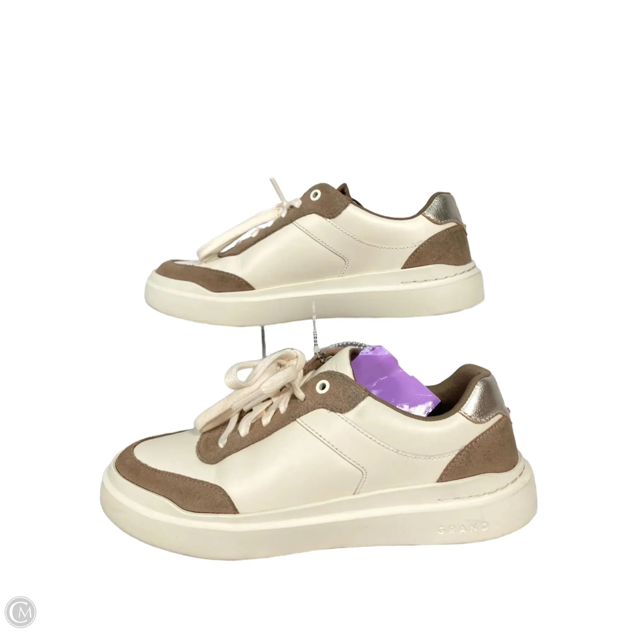 Shoes Sneakers By Cole-haan In Brown & Cream, Size: 7.5