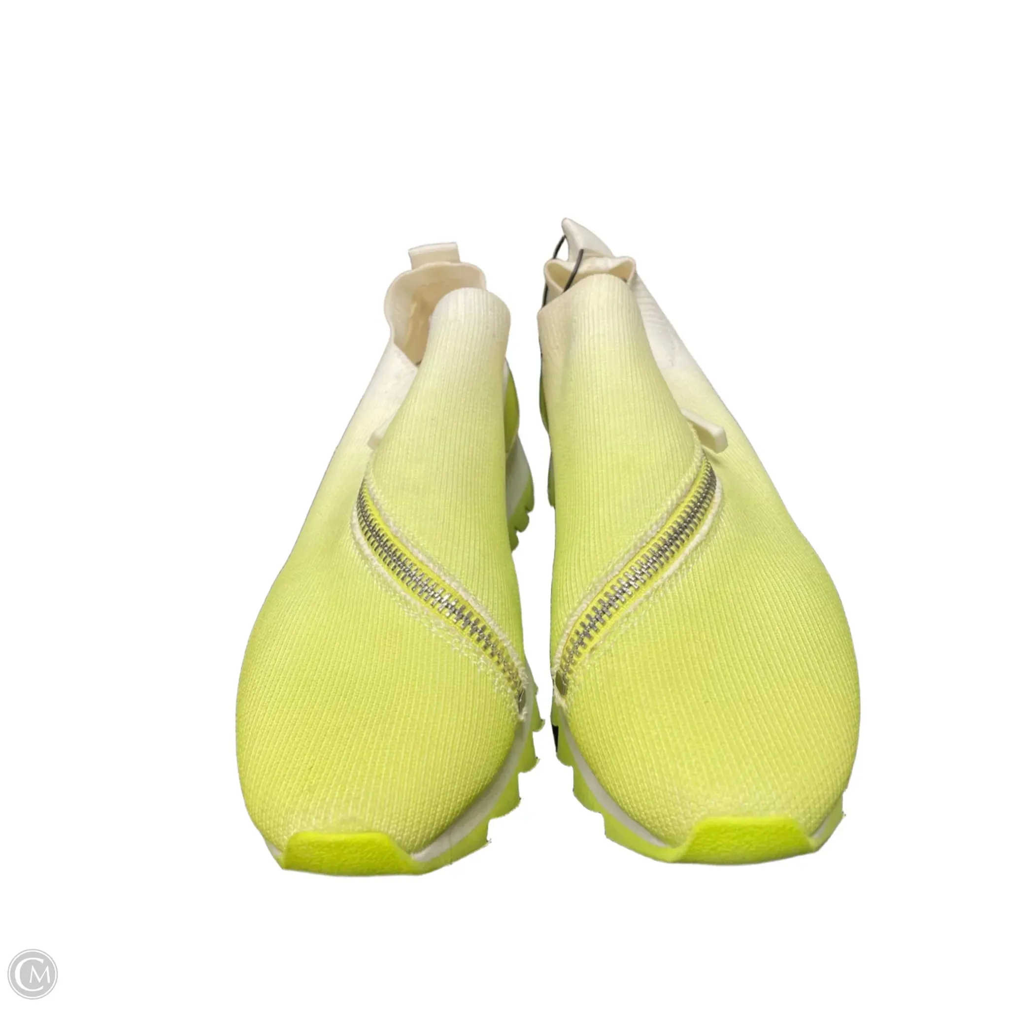 Shoes Sneakers By Dkny In Green & White, Size: 6.5