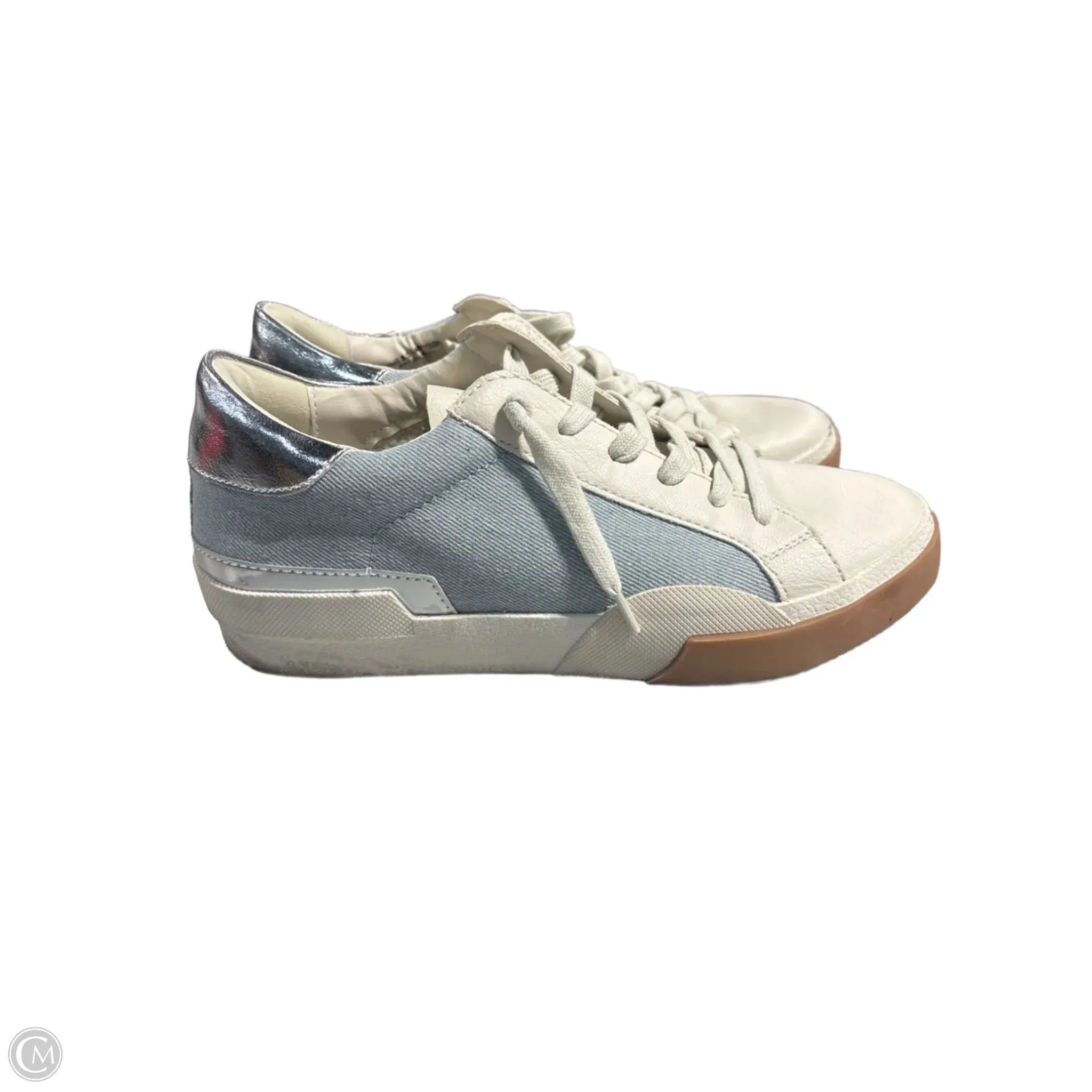 Shoes Sneakers By Dolce Vita In Blue & Cream, Size: 8.5