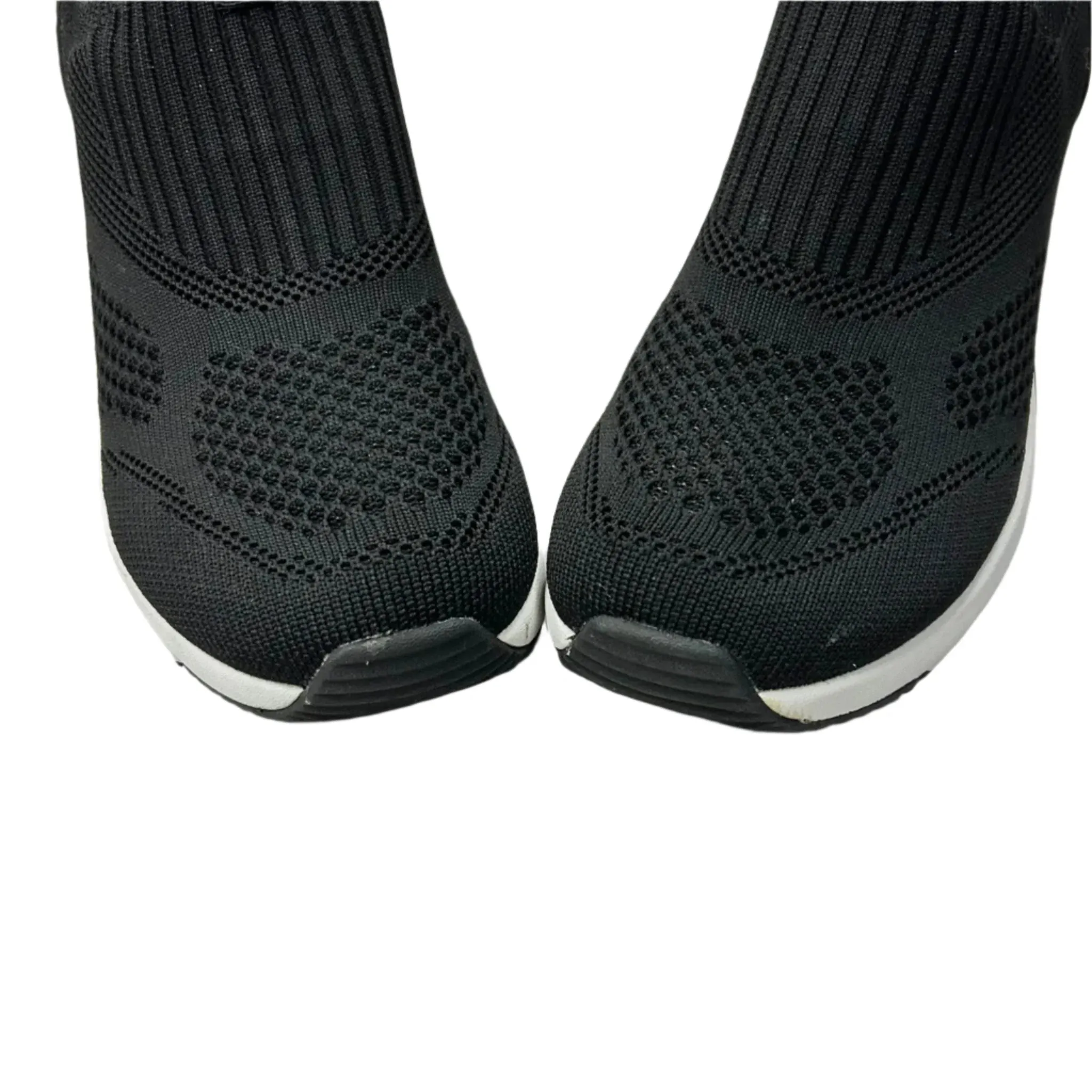 Shoes Sneakers By Mark Nasson In Black & Gold, Size: 7.5