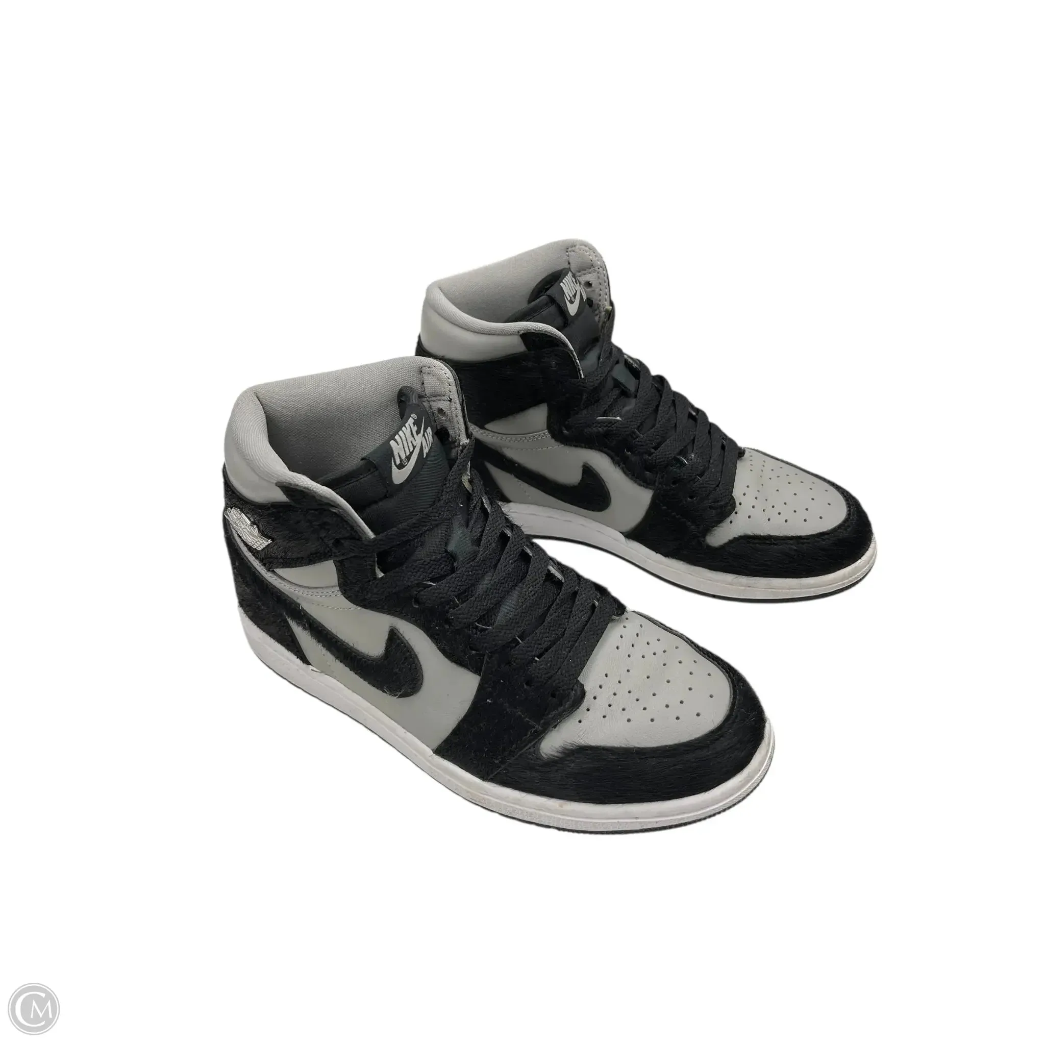 Shoes Sneakers By Nike In Black & Grey, Size: 7.5