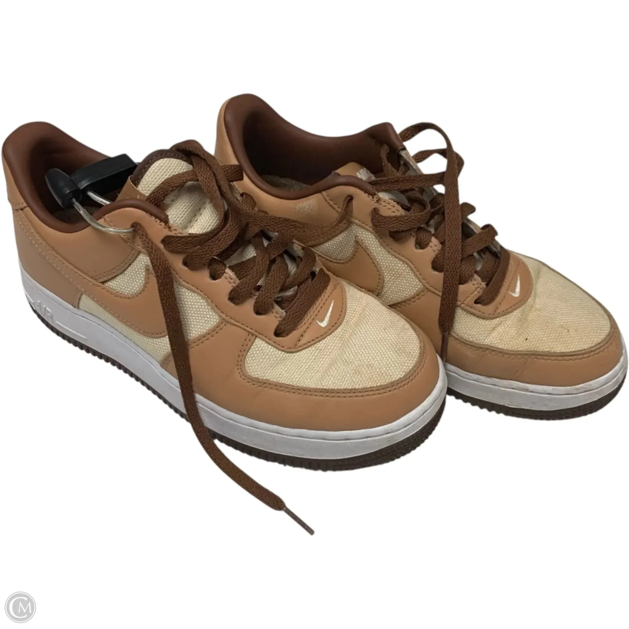 Shoes Sneakers By Nike In Brown & Cream, Size: 7