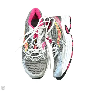 Shoes Sneakers By Saucony In Grey & Pink, Size: 9.5