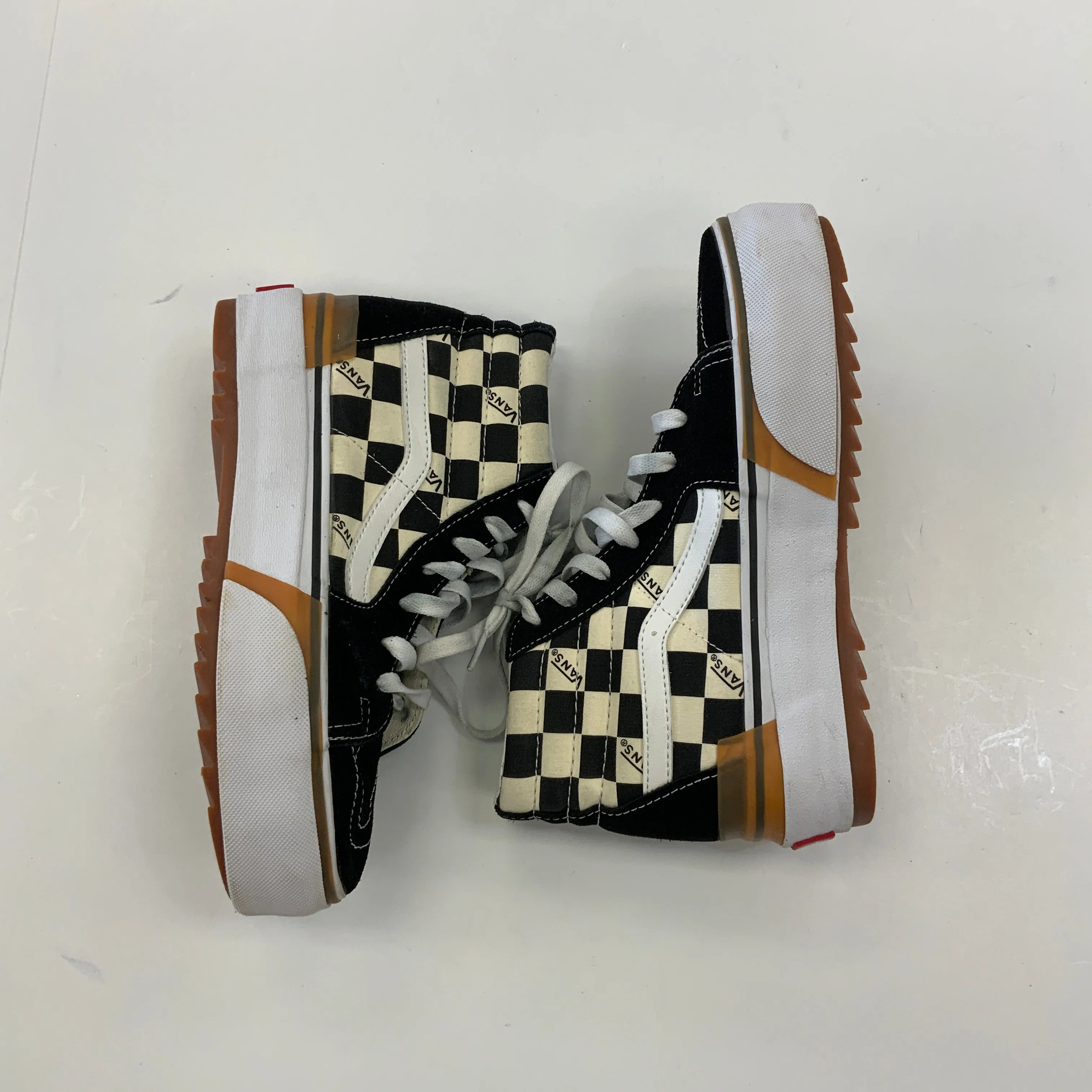 Shoes Sneakers By Vans In Black & White, Size:7.5