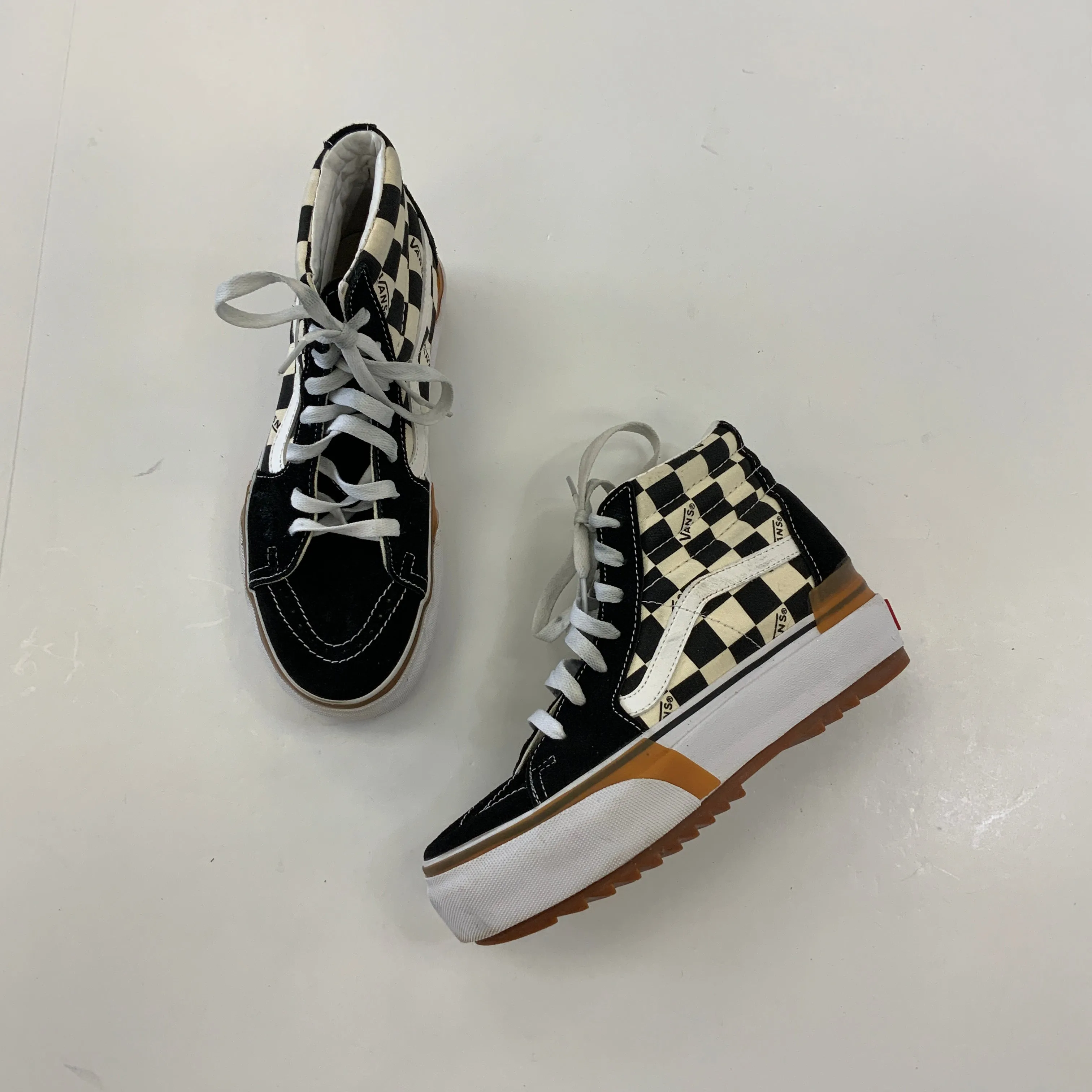 Shoes Sneakers By Vans In Black & White, Size:7.5