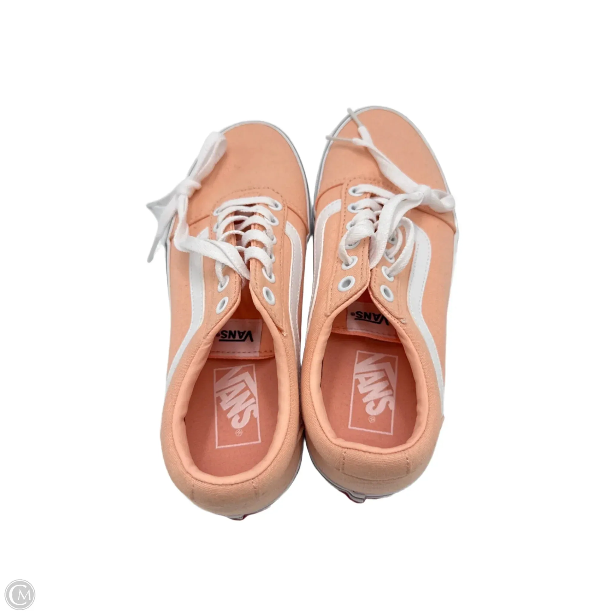 Shoes Sneakers By Vans In Orange, Size: 8.5