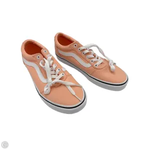 Shoes Sneakers By Vans In Orange, Size: 8.5