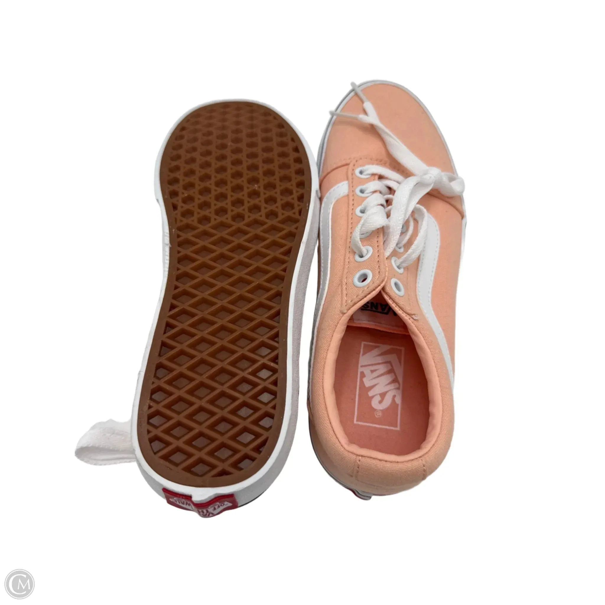 Shoes Sneakers By Vans In Orange, Size: 8.5