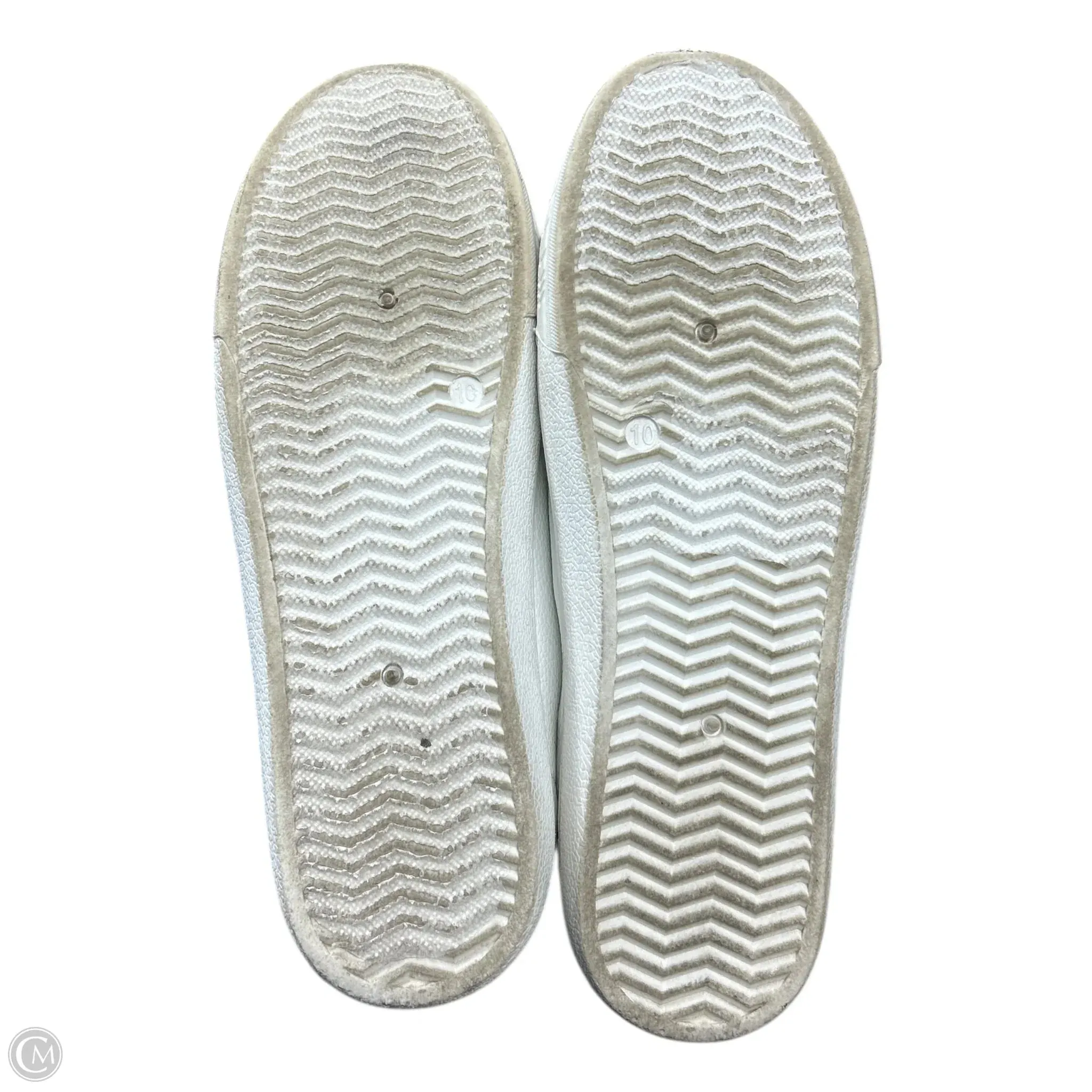 Shoes Sneakers By Vintage Havana In Gold & White, Size: 10