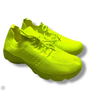 Shoes Sneakers By Wild Diva In Neon Yellow, Size: 9